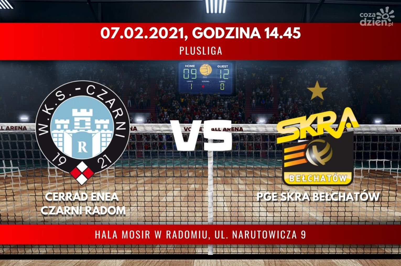 Cerrad Enea Czarni Radom - PGE Skra Bełchatów (relacja LIVE)