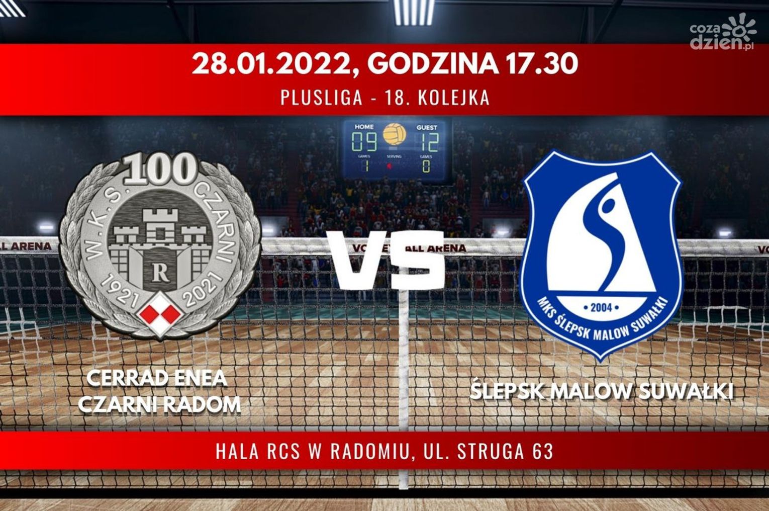 Cerrad Enea Czarni Radom - Ślepsk Malow Suwałki (relacja LIVE)