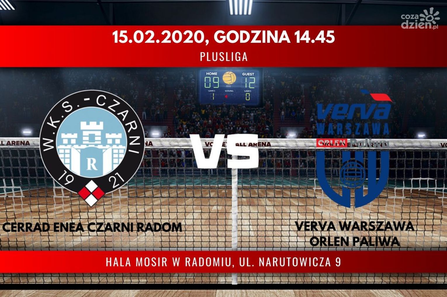 Cerrad Enea Czarni Radom - Verva Warszawa Orlen Paliwa (relacja LIVE) Cerrad Enea Czarni Radom - Verva Warszawa Orlen Paliwa (relacja LIVE)