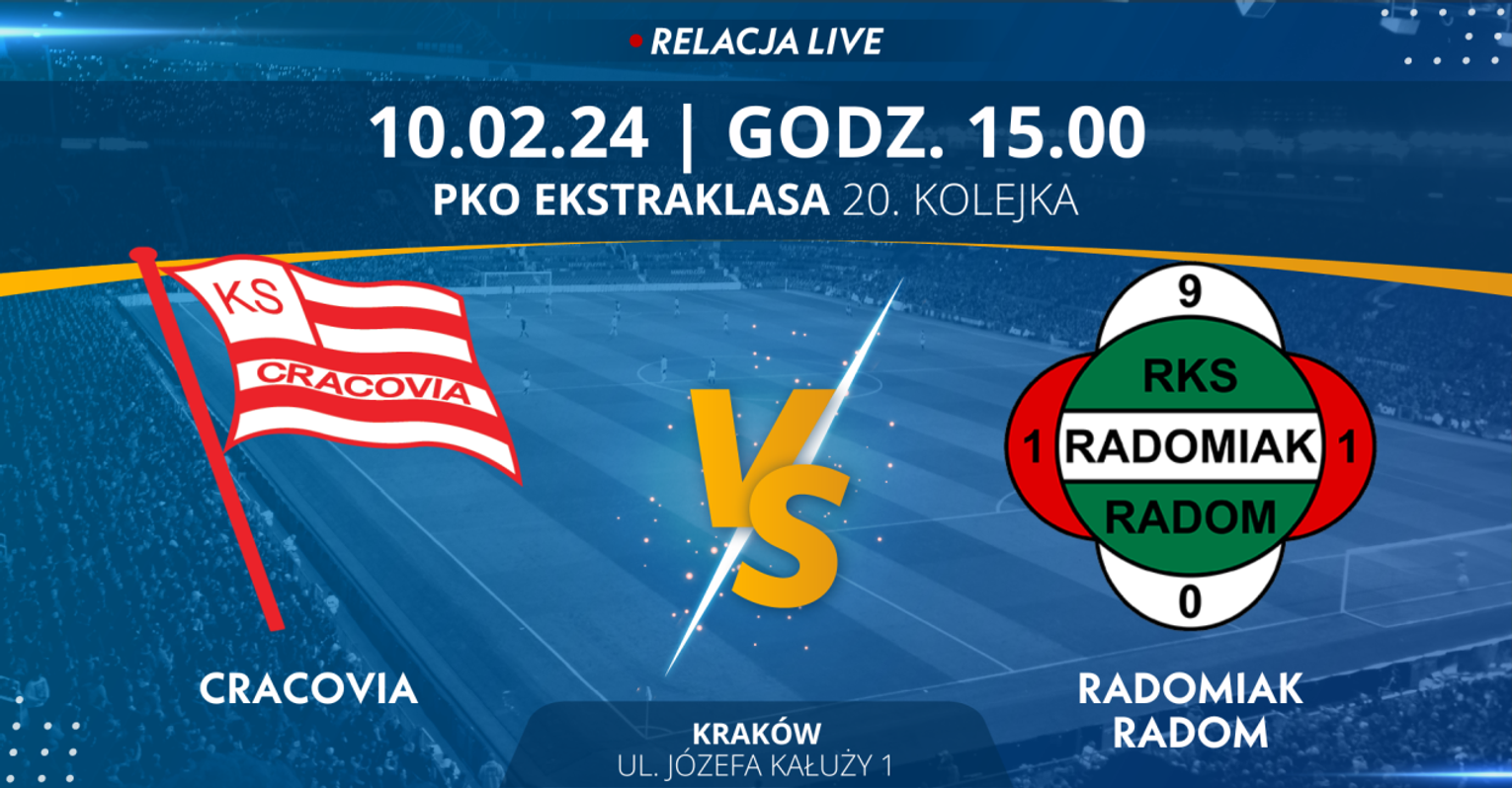 Cracovia - Radomiak Radom (relacja LIVE) 