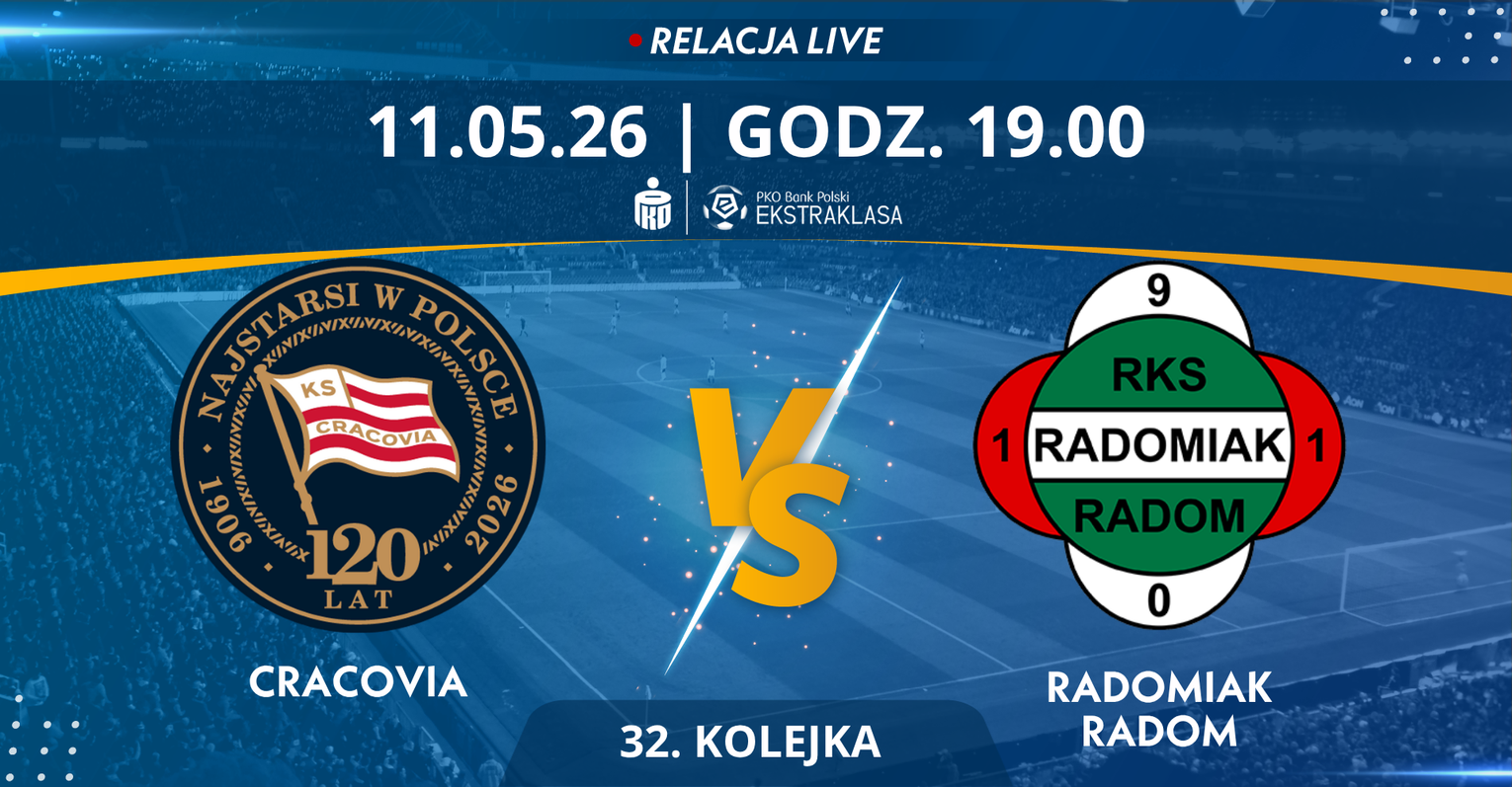 Cracovia - Radomiak Radom (relacja LIVE) Cracovia - Radomiak Radom (relacja LIVE)