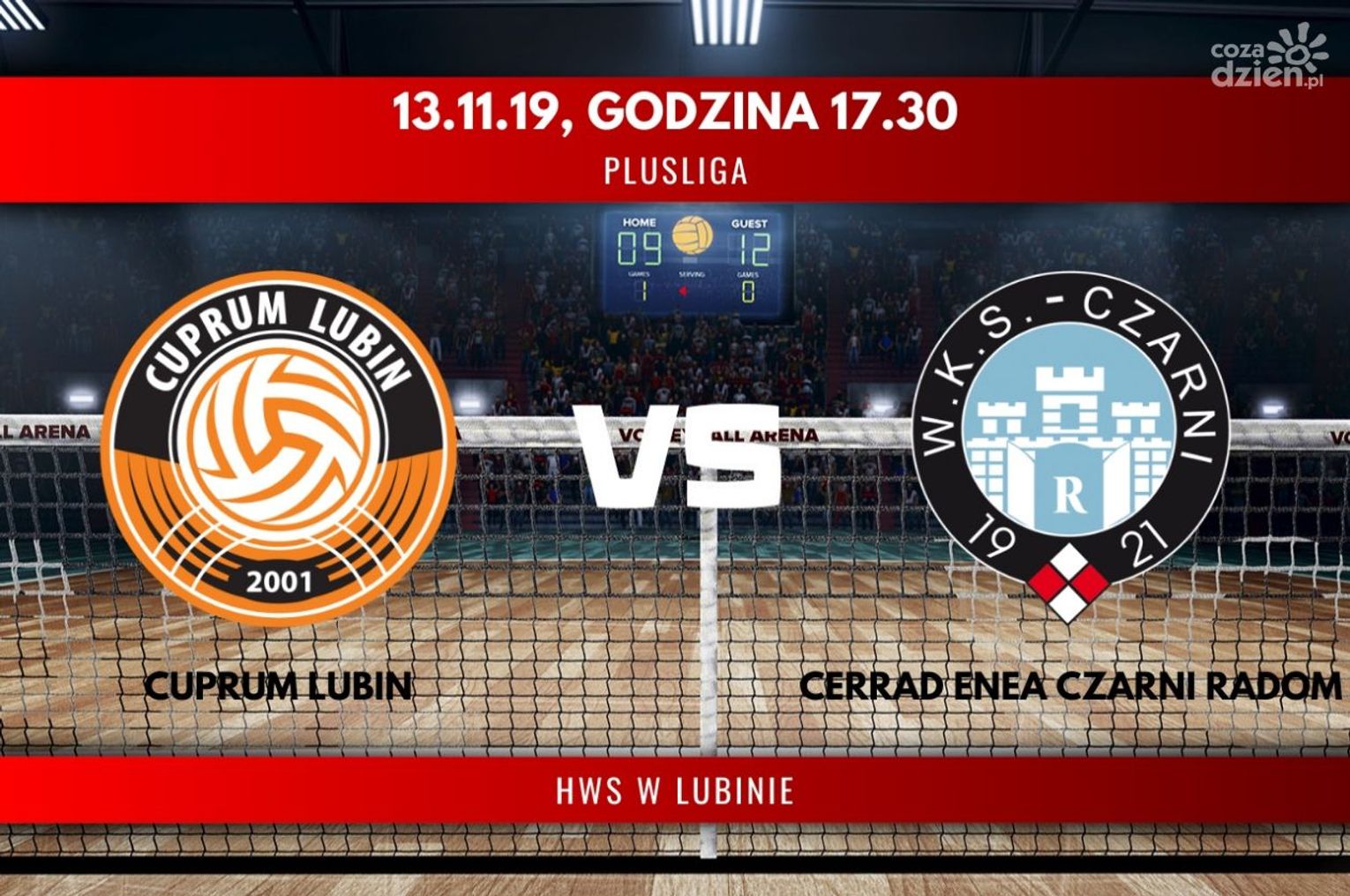 Cuprum Lubin - Cerrad Enea Czarni Radom (relacja LIVE) Cuprum Lubin - Cerrad Enea Czarni Radom (relacja LIVE)