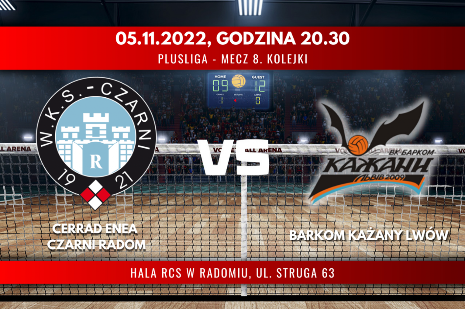 Czarni Radom - Barkom Każany Lwów (relacja LIVE)