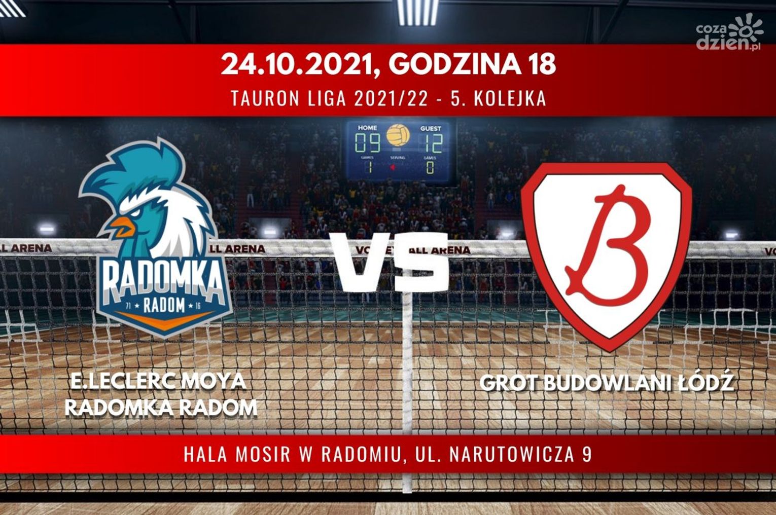 E.Leclerc Moya Radomka Radom - Grot Budowlani Łódź (relacja LIVE)