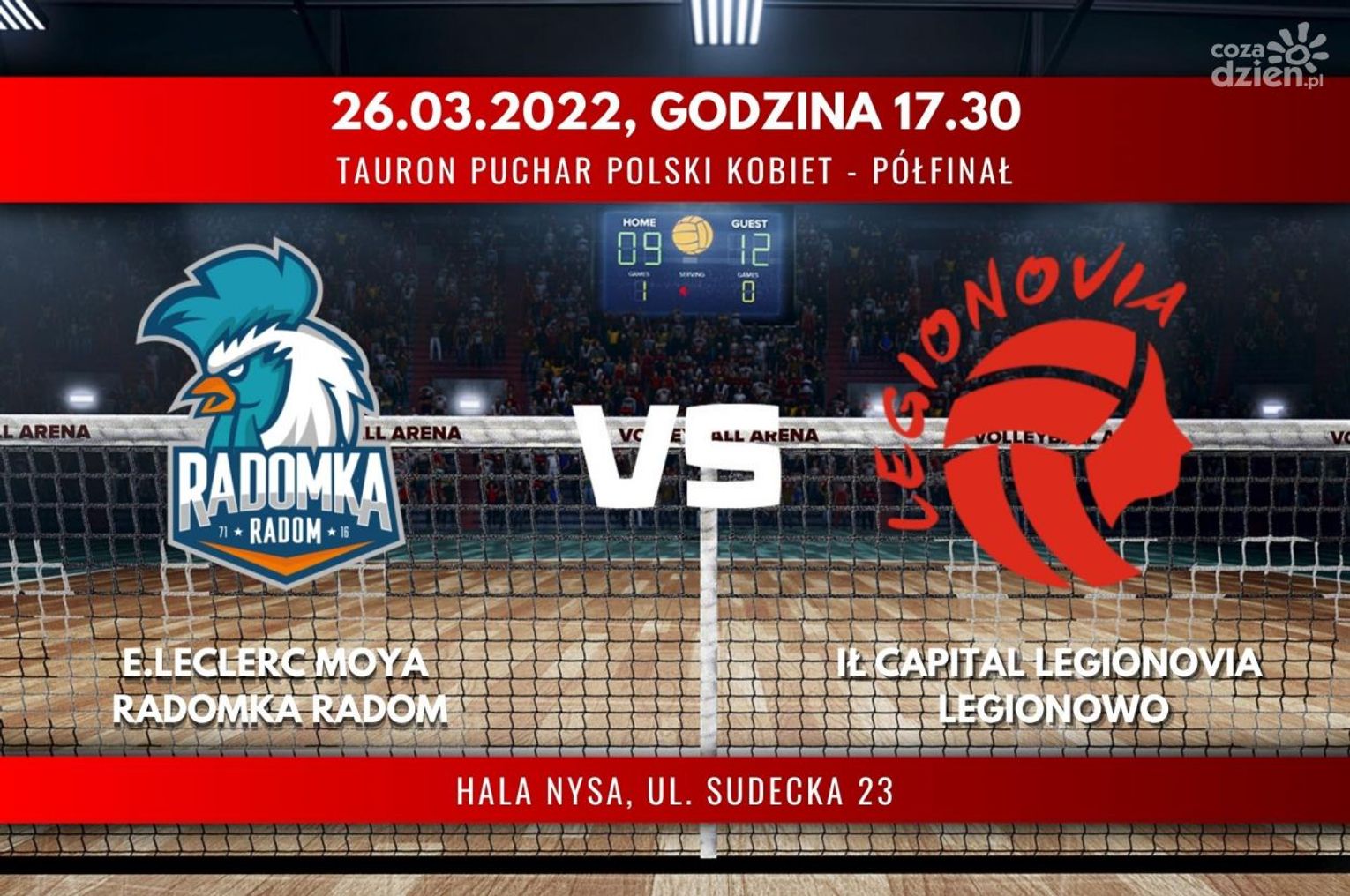 E.Leclerc Moya Radomka Radom - IŁ Capital Legionovia Legionowo [Puchar Polski] (relacja LIVE)