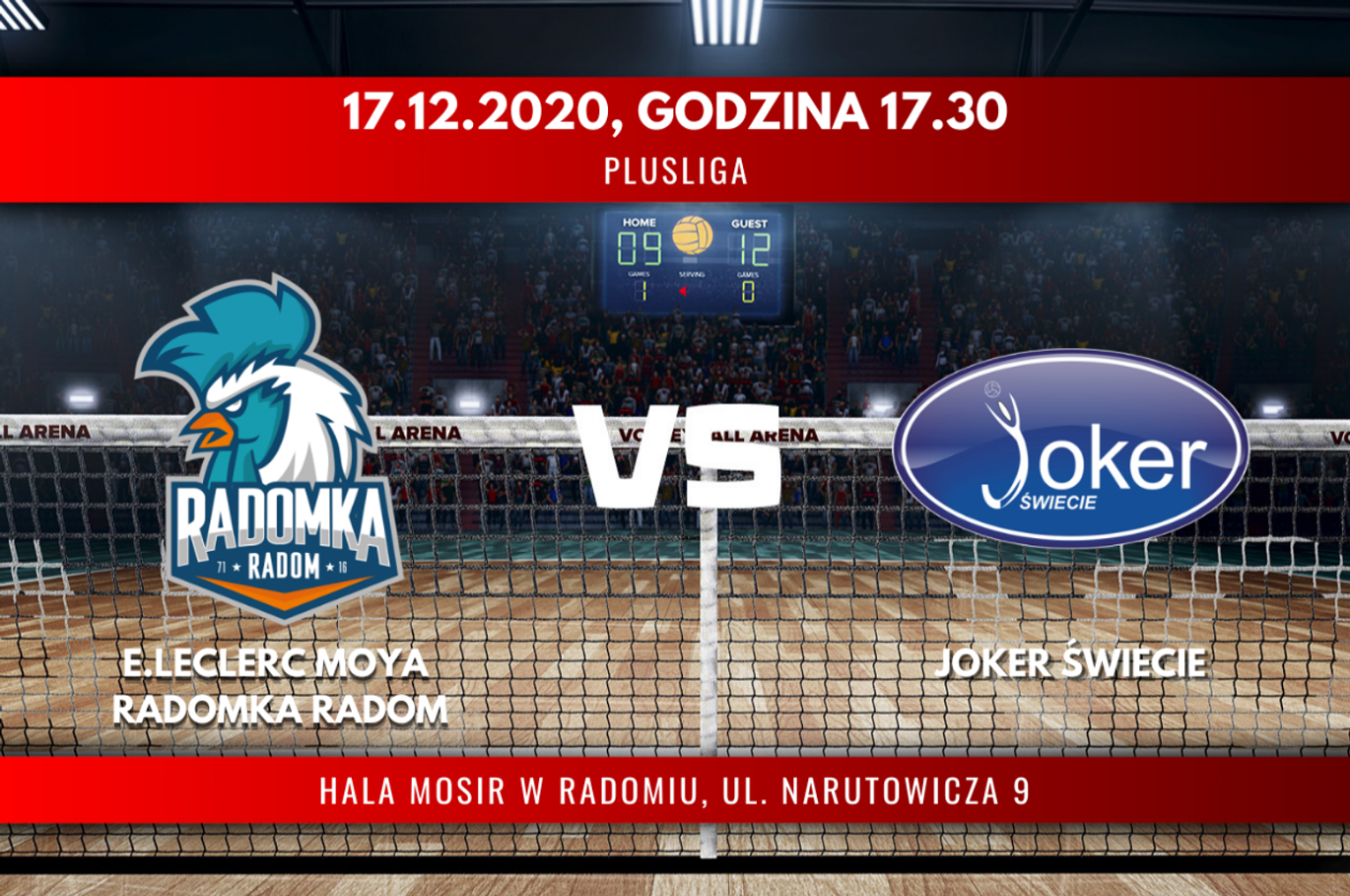 E.Leclerc Moya Radomka Radom - Joker Świecie (relacja LIVE)