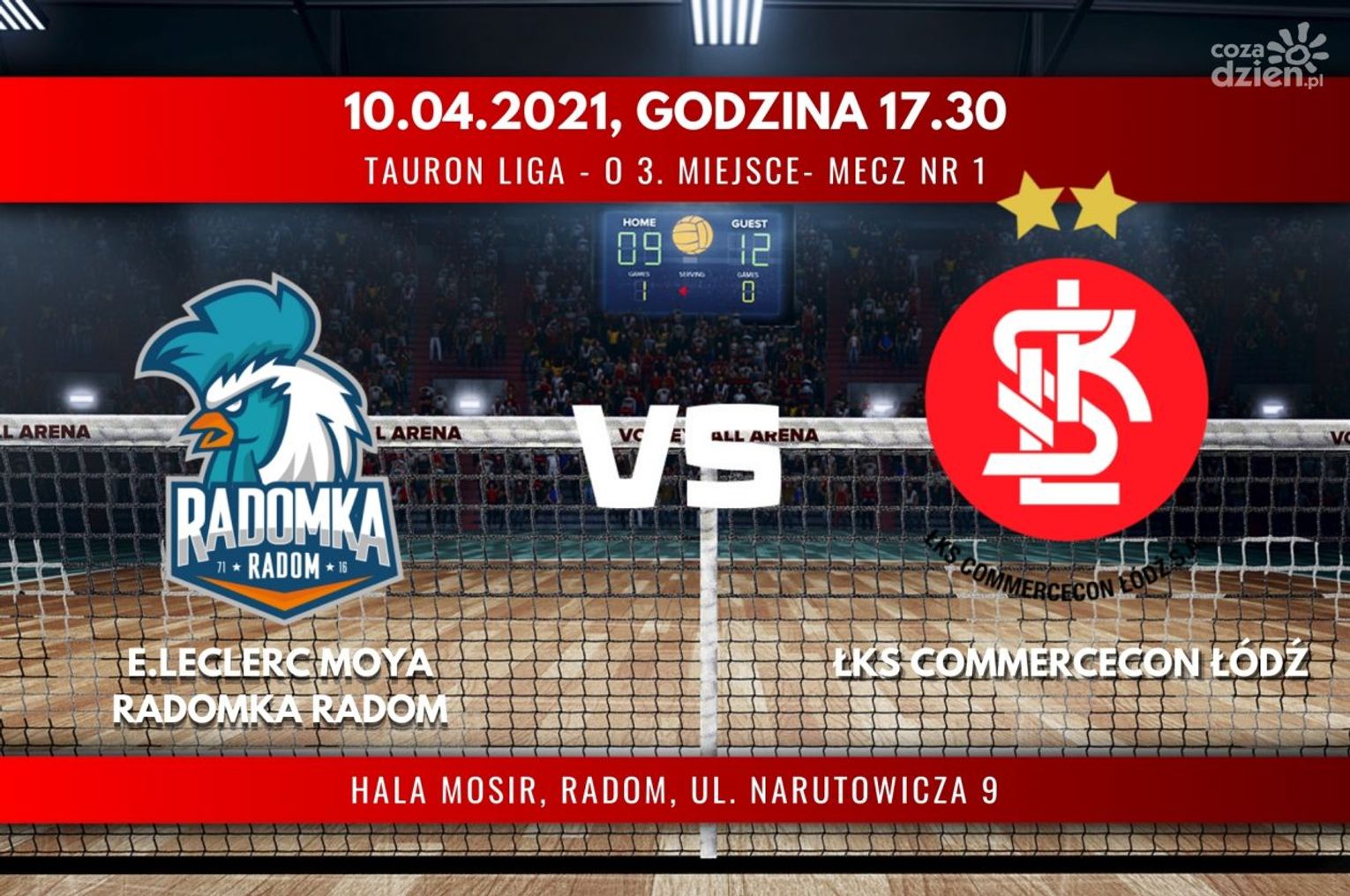 E.Leclerc Moya Radomka Radom - ŁKS Commercecon Łódź (relacja LIVE) E.Leclerc Moya Radomka Radom - ŁKS Commercecon Łódź (relacja LIVE)