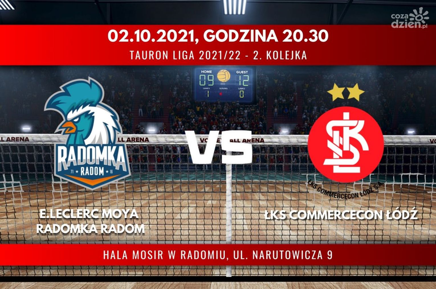 E.Leclerc Moya Radomka Radom - ŁKS Commercecon Łódź (relacja LIVE)