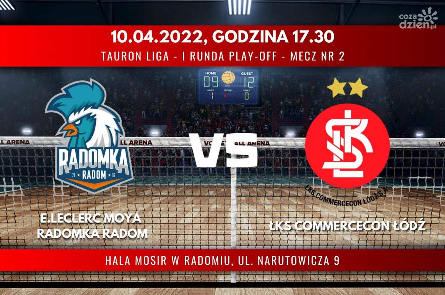 E.Leclerc Moya Radomka Radom - ŁKS Commercecon Łódź (relacja LIVE) 