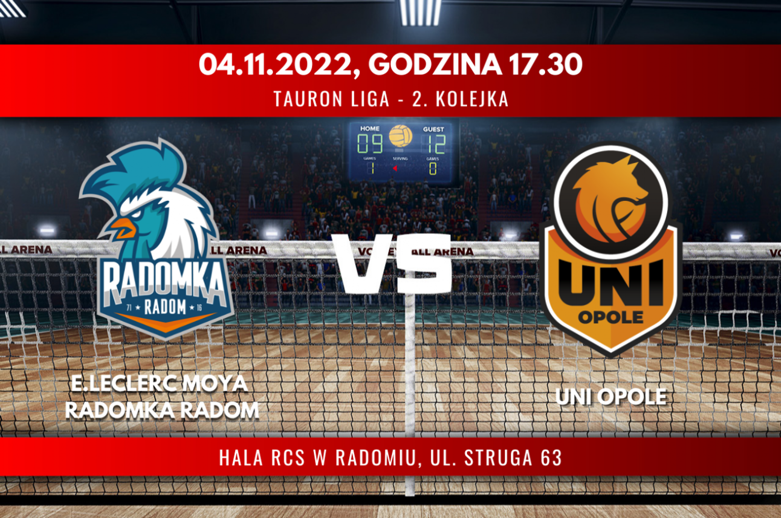 E.Leclerc Moya Radomka Radom - Uni Opole (relacja LIVE)