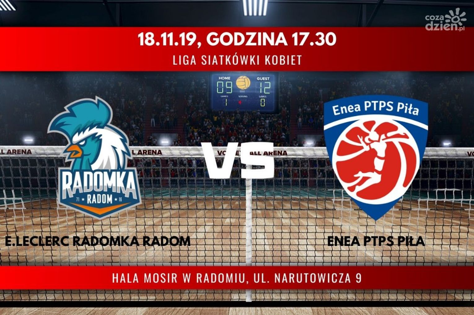 E.Leclerc Radomka Radom - Enea PTPS Piła (relacja LIVE) E.Leclerc Radomka Radom - Enea PTPS Piła (relacja LIVE)