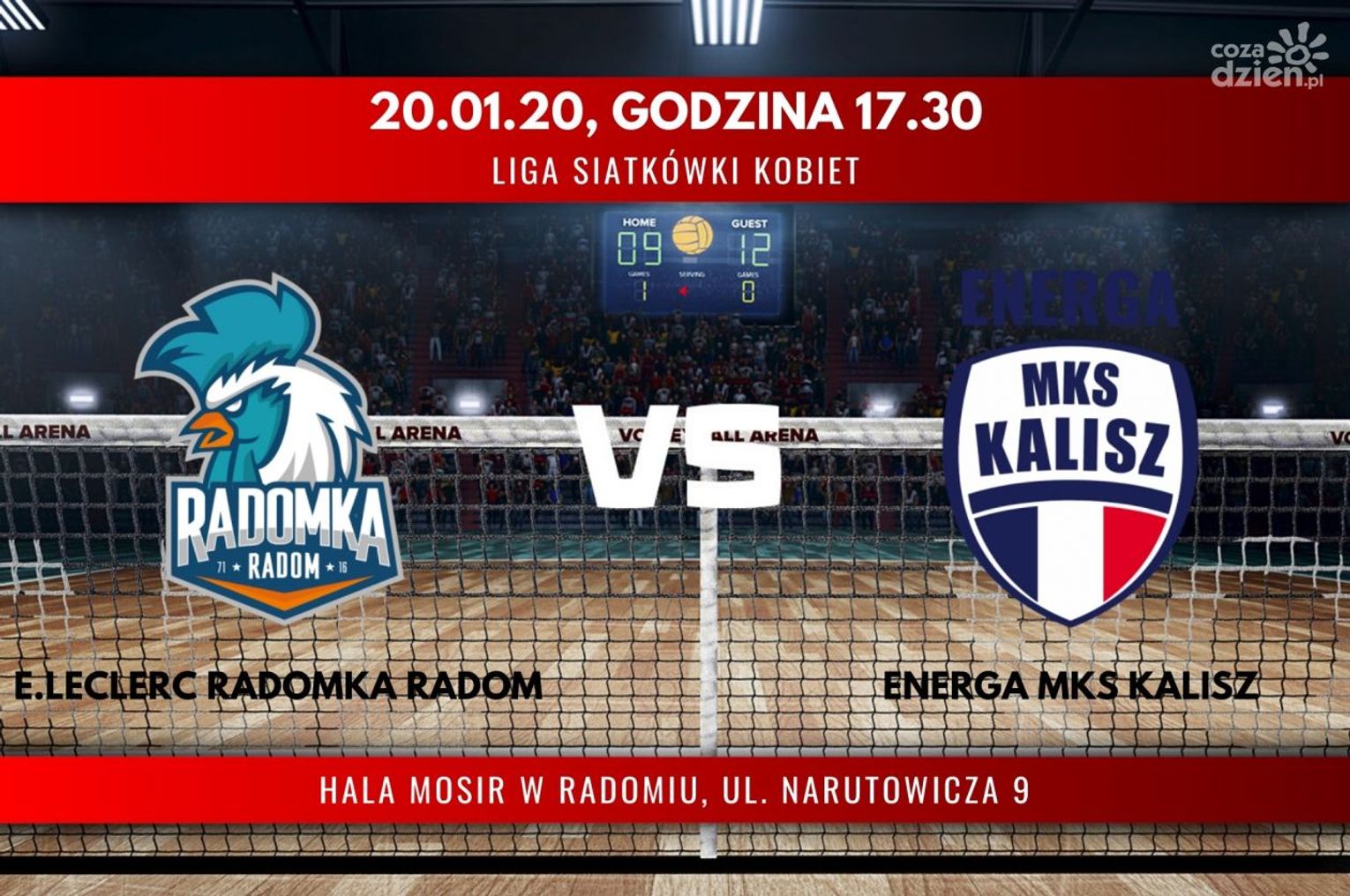 E.Leclerc Radomka Radom - Energa MKS Kalisz (relacja LIVE) E.Leclerc Radomka Radom - Energa MKS Kalisz (relacja LIVE)
