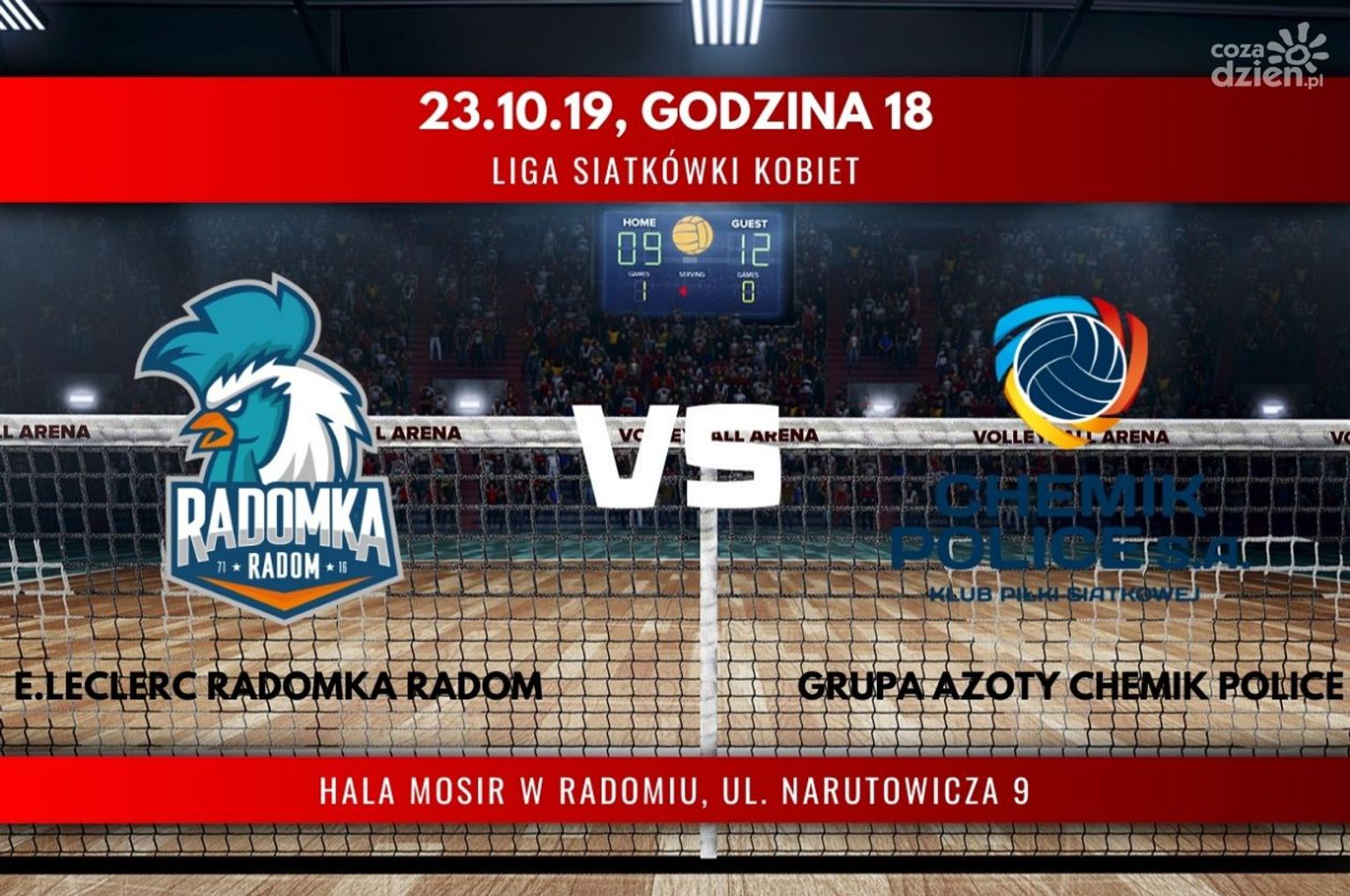 E.Leclerc Radomka Radom - Grupa Azoty Chemik Police (relacja LIVE)