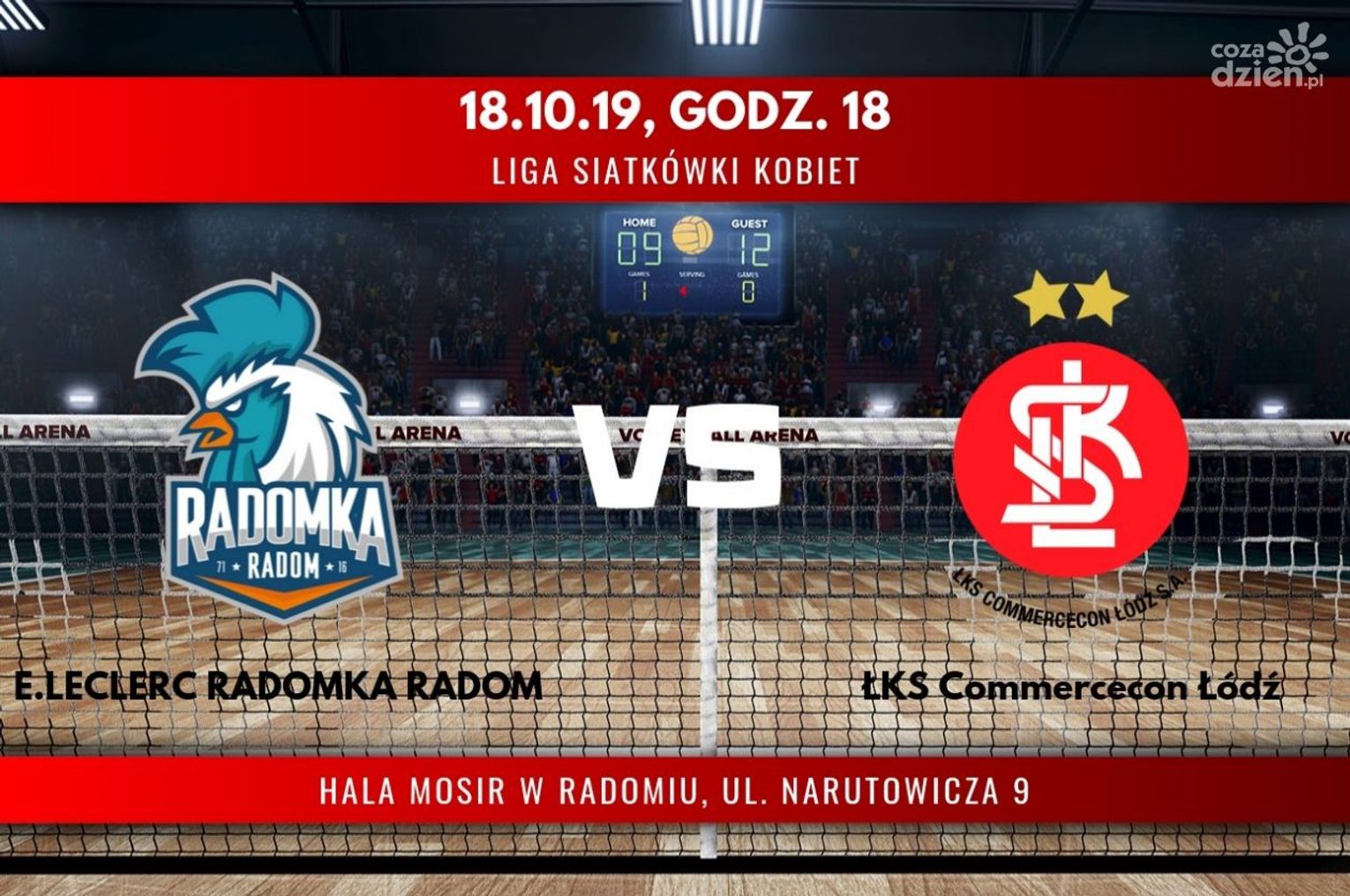 E.Leclerc Radomka Radom - ŁKS Commercecon Łódź (relacja LIVE)