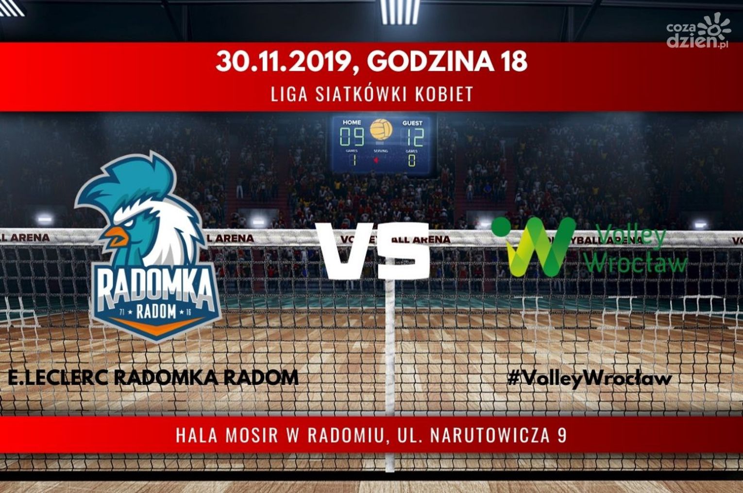 E.Leclerc Radomka Radom - #VolleyWrocław (relacja LIVE)