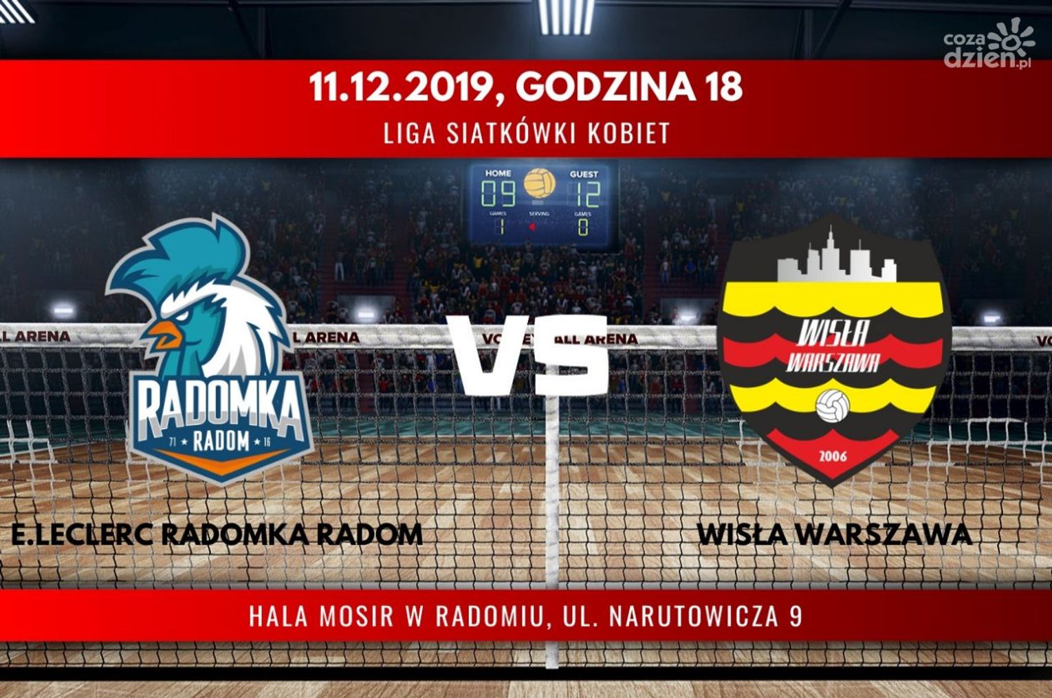 E.Leclerc Radomka Radom - Wisła Warszawa (relacja LIVE) E.Leclerc Radomka Radom - Wisła Warszawa (relacja LIVE)