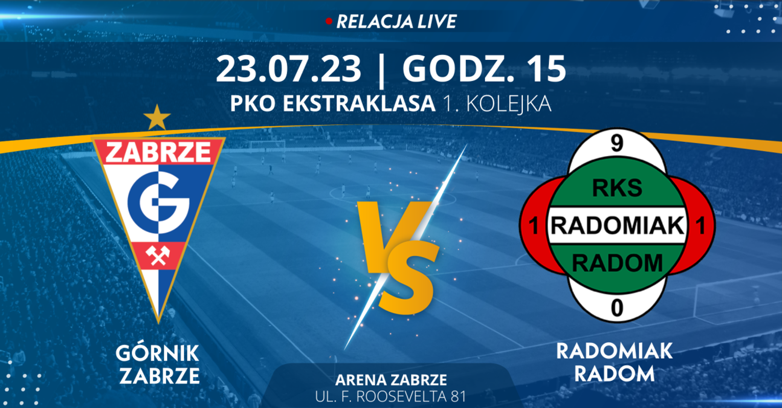 Górnik Zabrze - Radomiak Radom (relacja LIVE) 