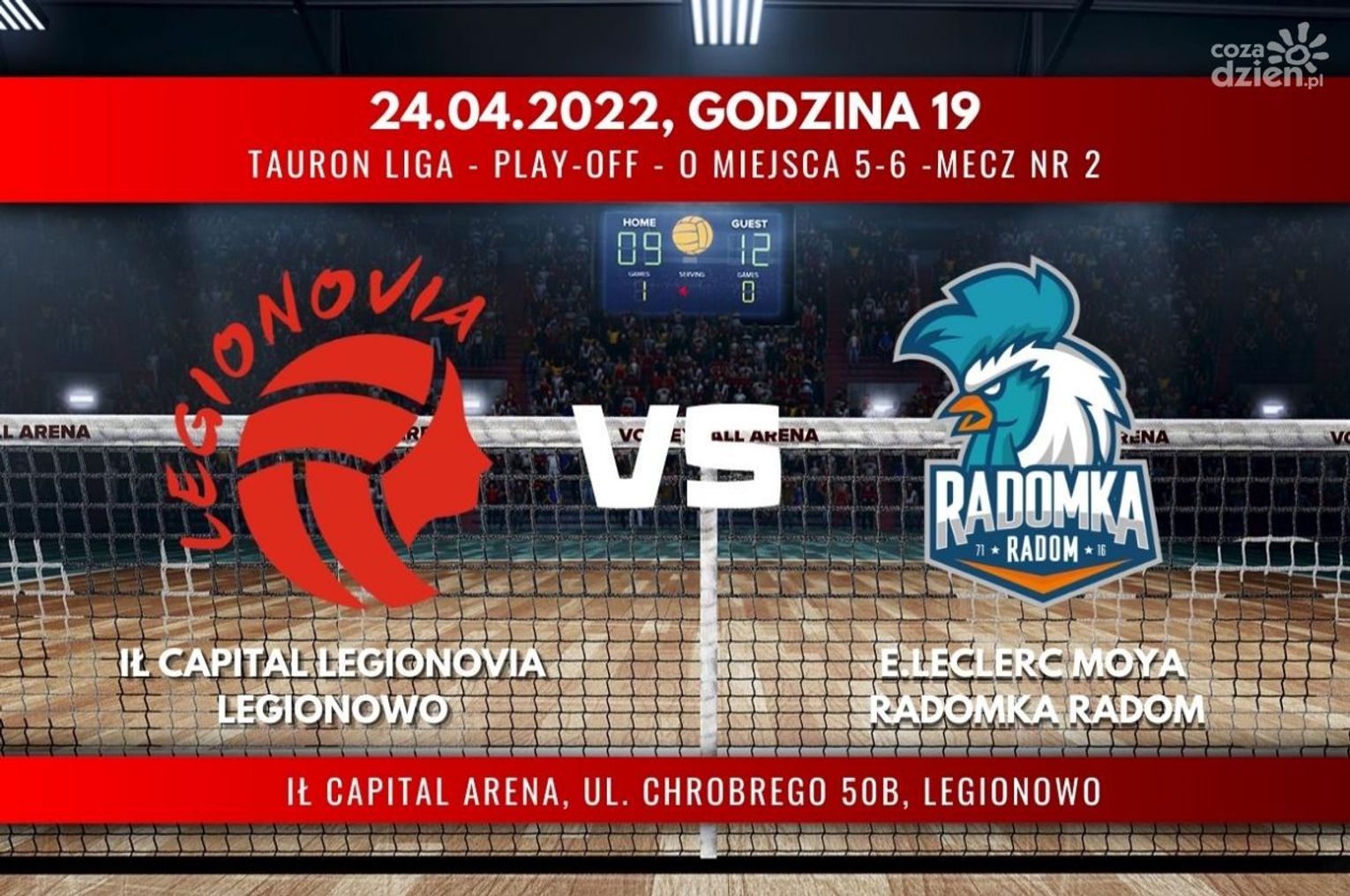 IŁ Capital Legionovia Legionowo - E.Leclerc Moya Radomka Radom (relacja LIVE) IŁ Capital Legionovia Legionowo - E.Leclerc Moya Radomka Radom (relacja LIVE)