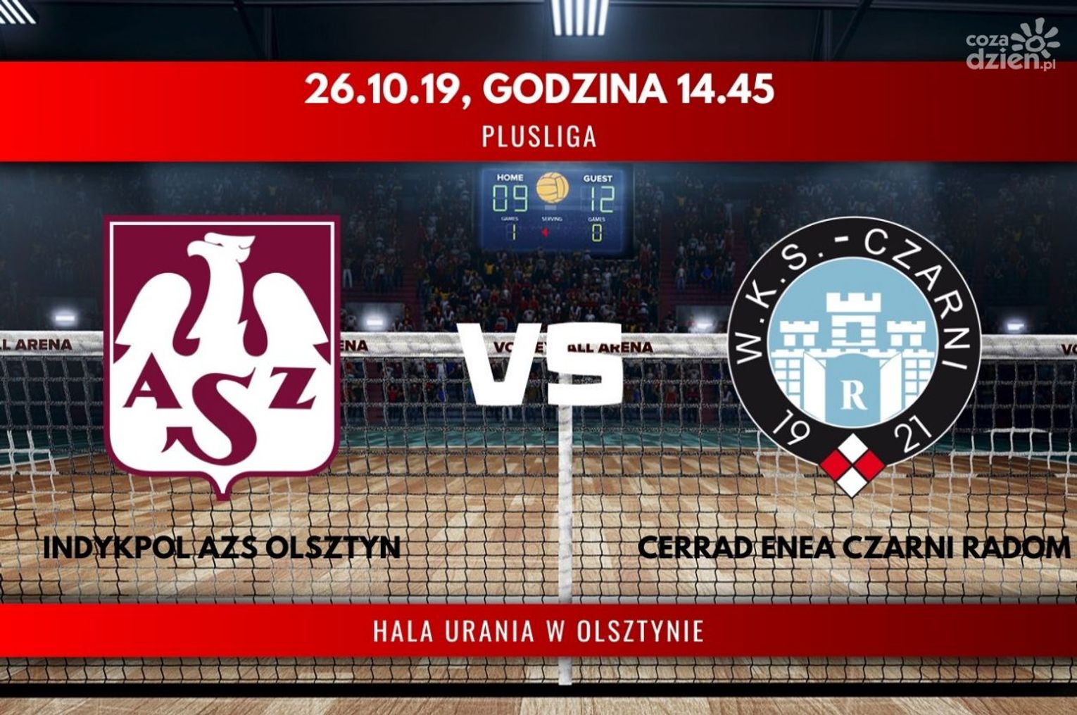 Indykpol AZS Olsztyn - Cerrad Enea Czarni Radom (relacja LIVE)