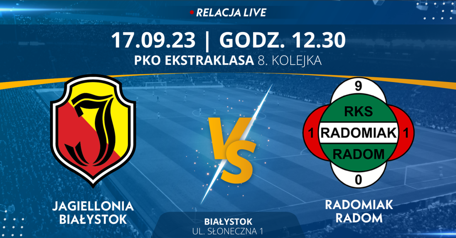 Jagiellonia Białystok - Radomiak Radom (relacja LIVE)
