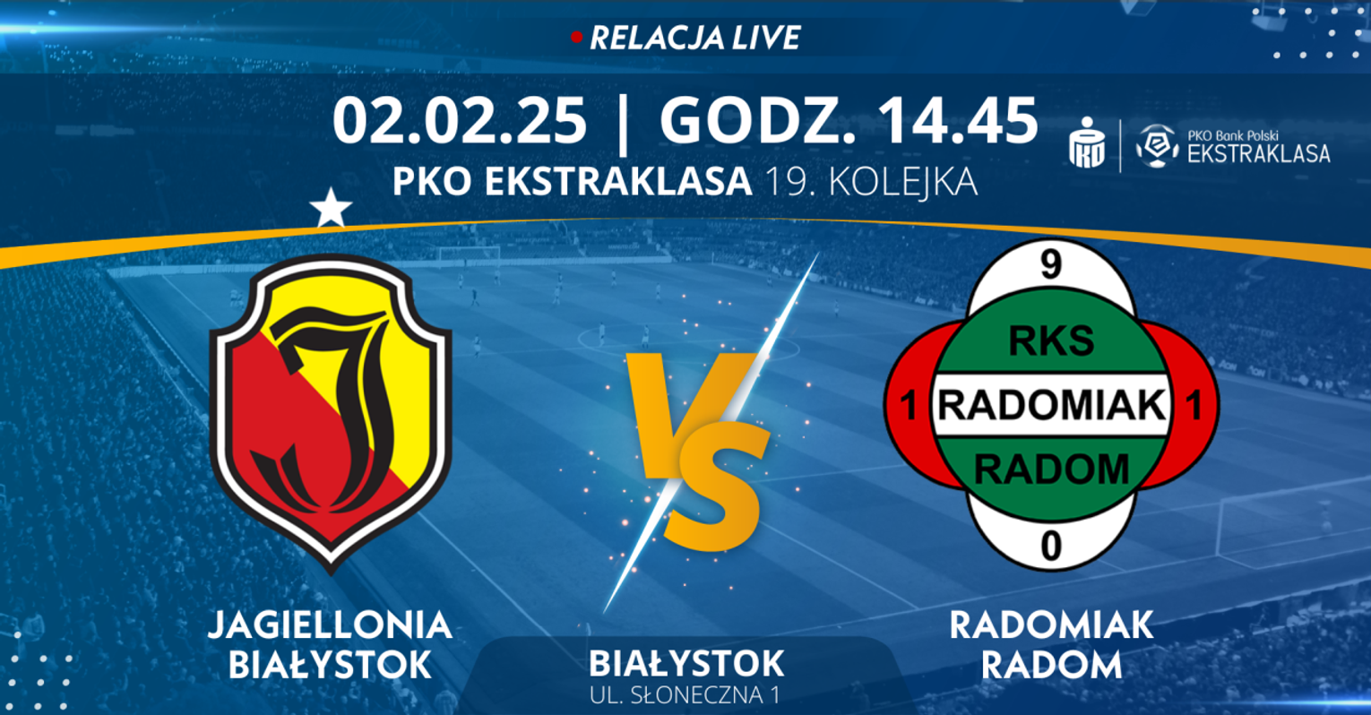 Jagiellonia Białystok - Radomiak Radom (relacja LIVE)