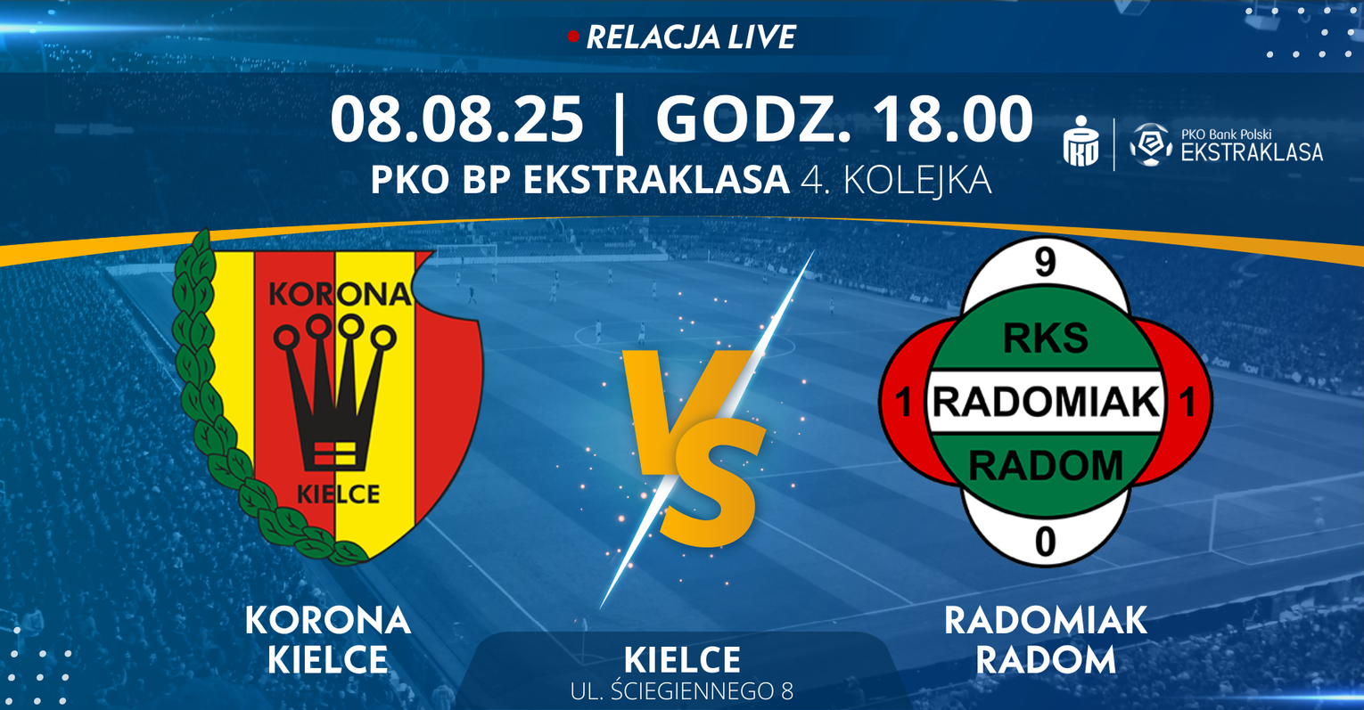 Korona Kielce - Radomiak Radom (relacja LIVE)
