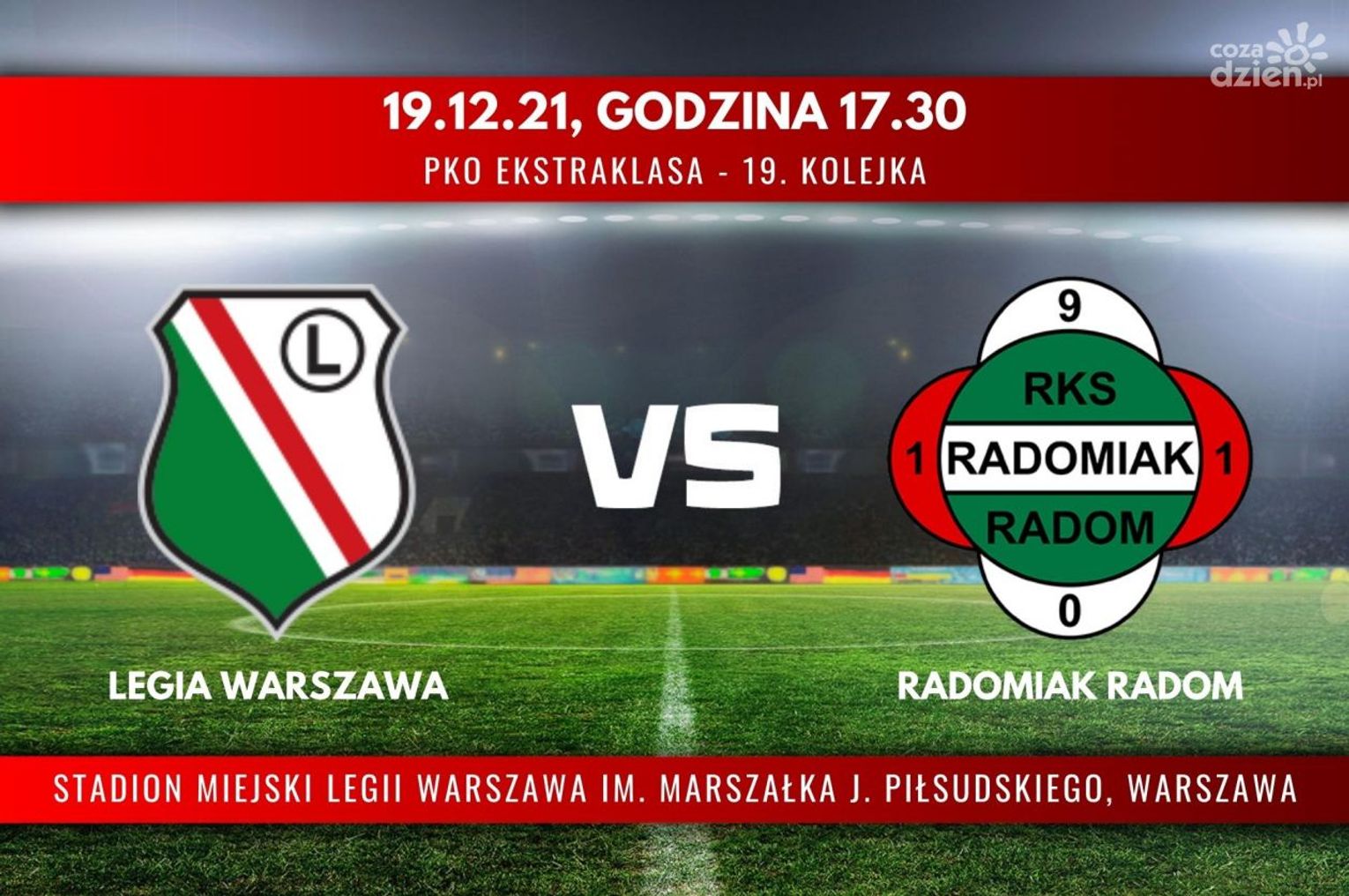 Legia Warszawa - Radomiak Radom (relacja LIVE)