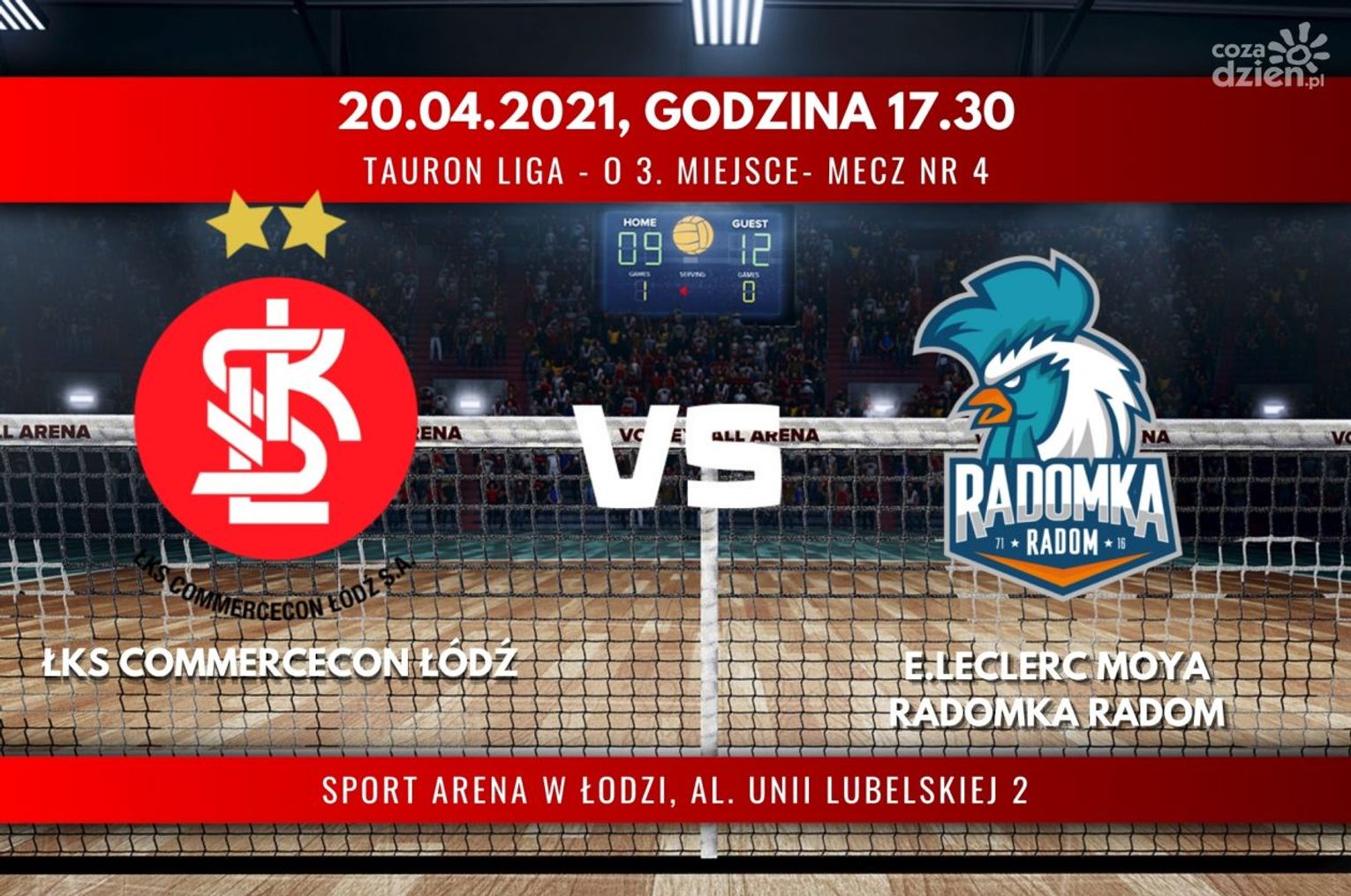 ŁKS Commercecon Łódź - E.Leclerc Moya Radomka Radom (relacja LIVE) ŁKS Commercecon Łódź - E.Leclerc Moya Radomka Radom (relacja LIVE)