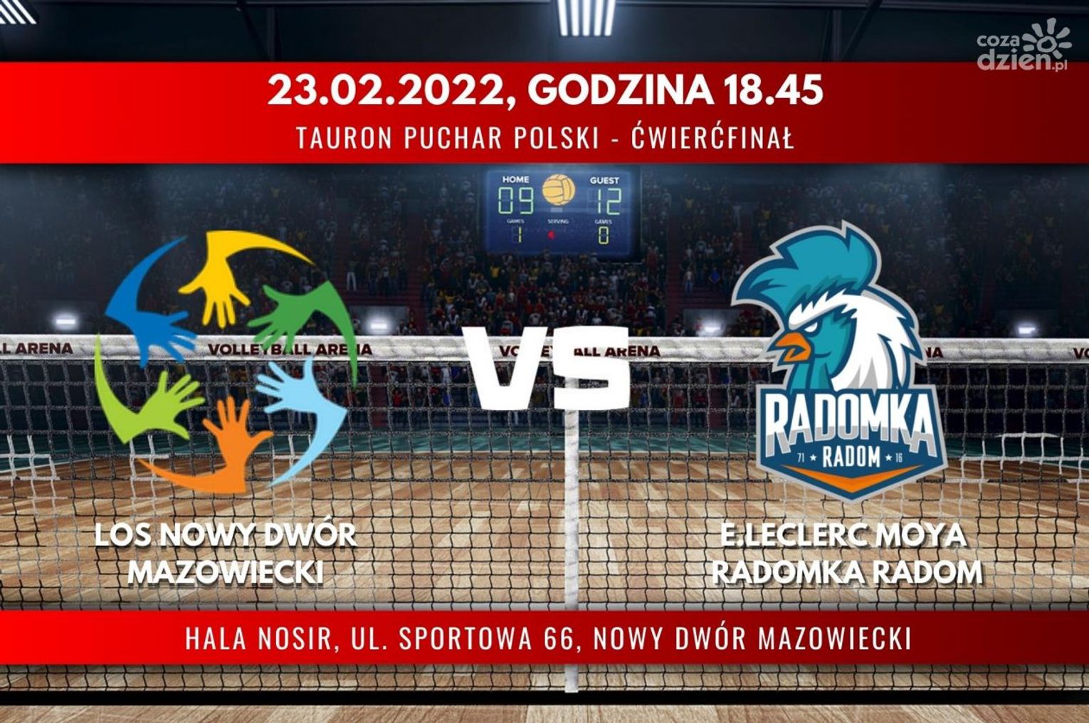 LoS Nowy Dwór Mazowiecki - E.Leclerc Moya Radomka Radom (relacja LIVE)