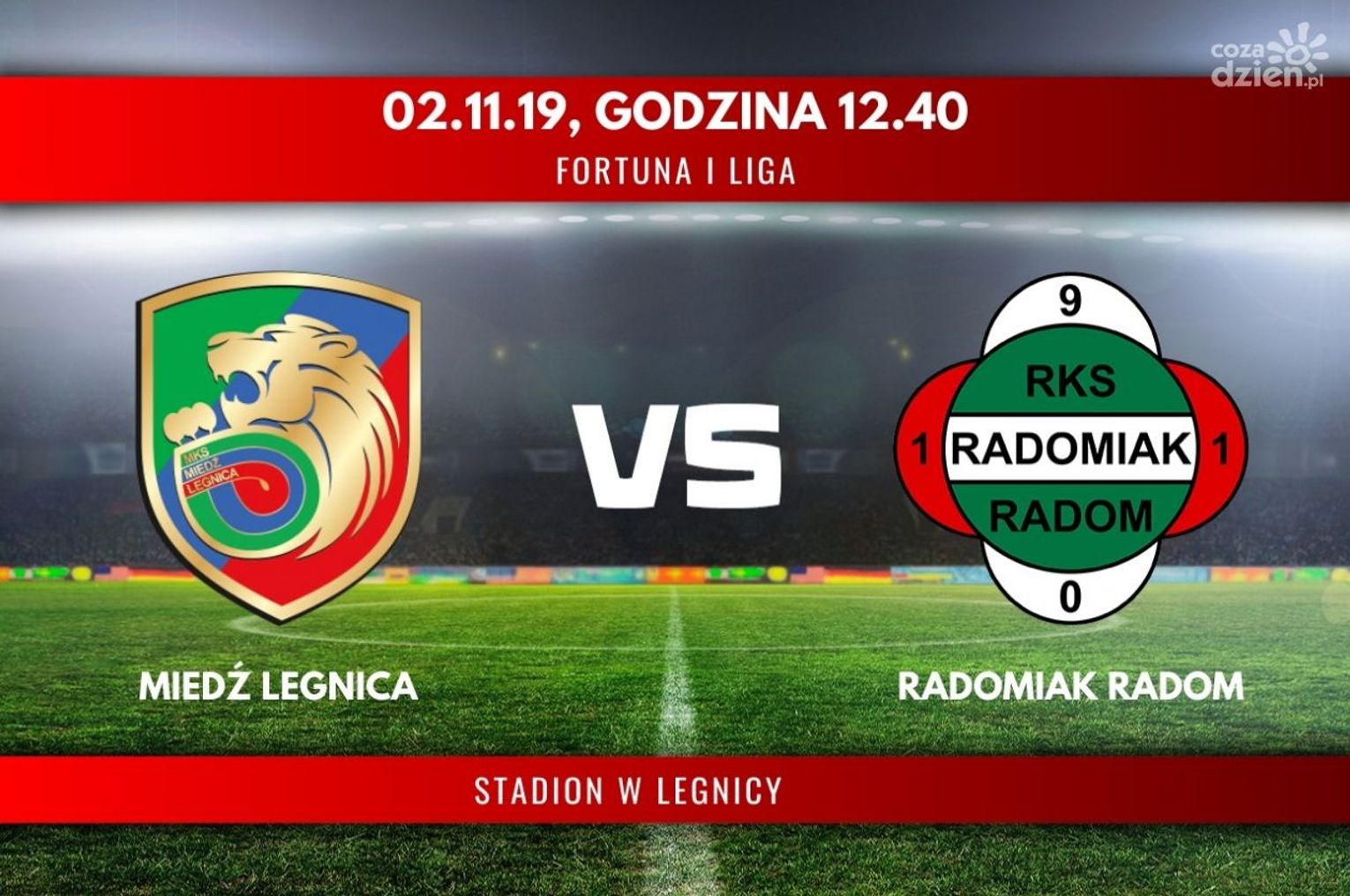 Miedź Legnica - Radomiak Radom (relacja LIVE) Miedź Legnica - Radomiak Radom (relacja LIVE)