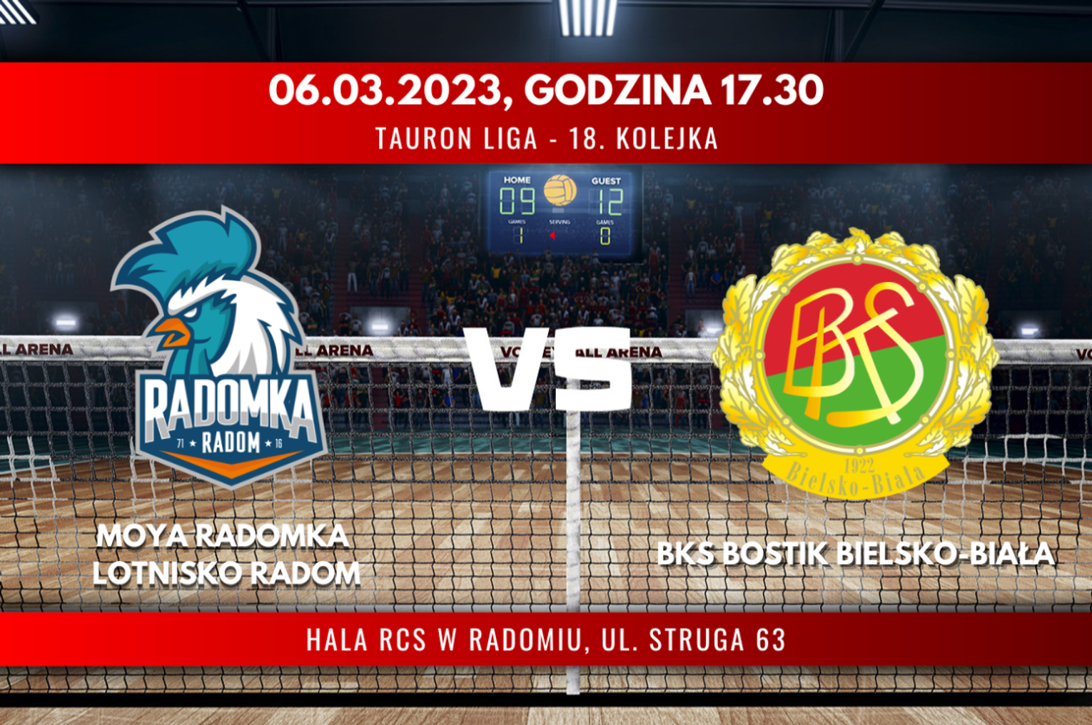 Moya Radomka Lotnisko Radom - BKS Bostik Bielsko-Biała (relacja LIVE) 