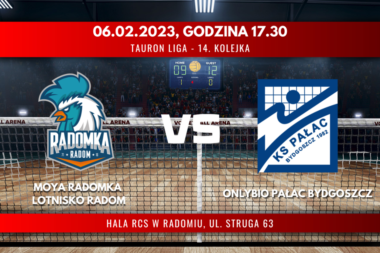 Moya Radomka Lotnisko Radom - OnlyBio Pałac Bydgoszcz (relacja LIVE)