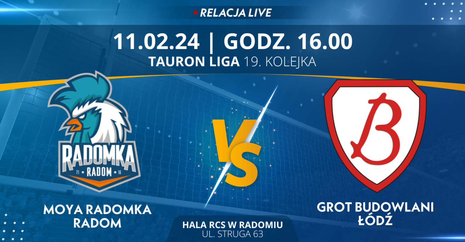 Moya Radomka Radom - Grot Budowlani Łódź (relacja LIVE)