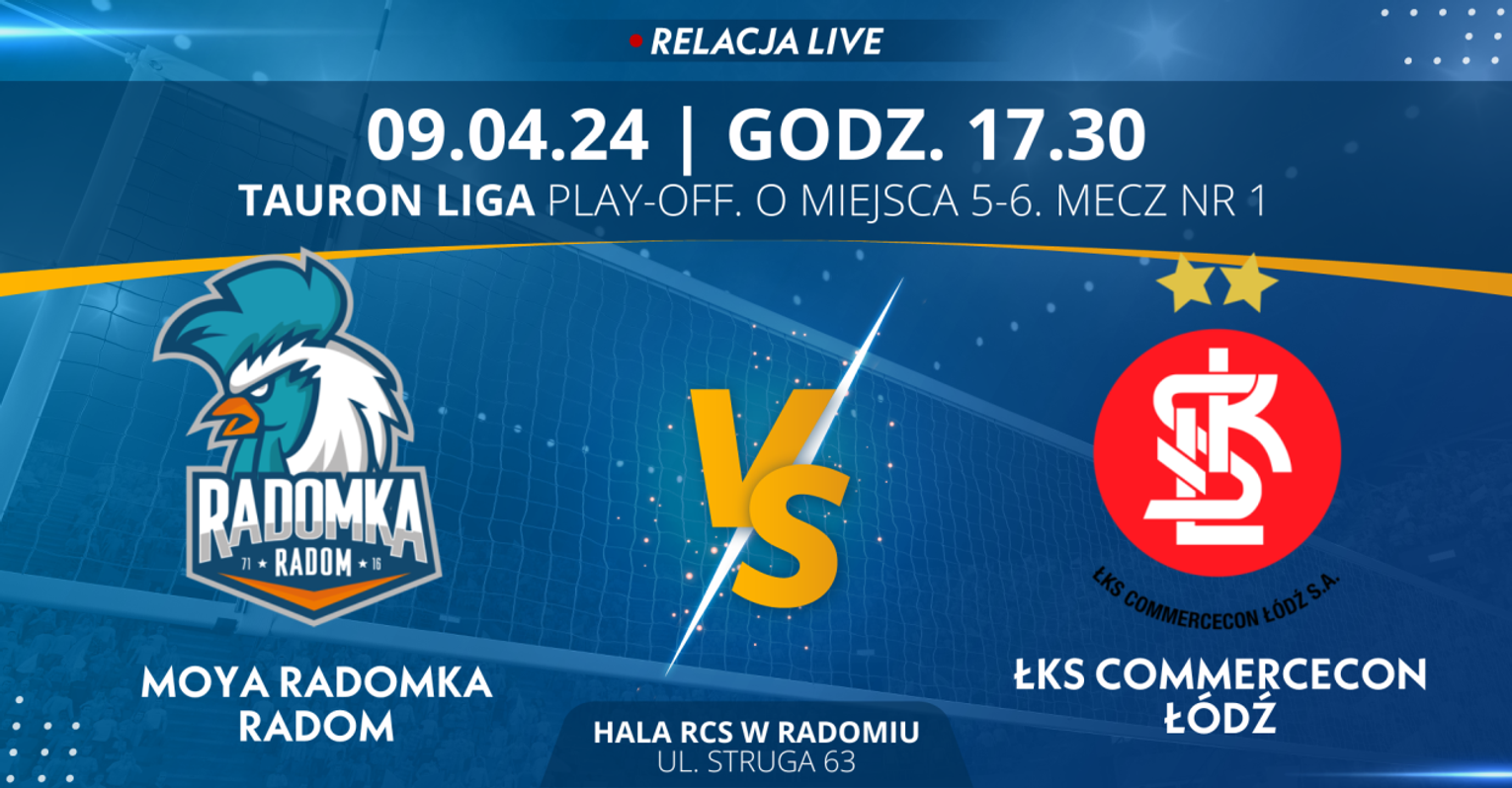 Moya Radomka Radom - ŁKS Commercecon Łódź (relacja LIVE)