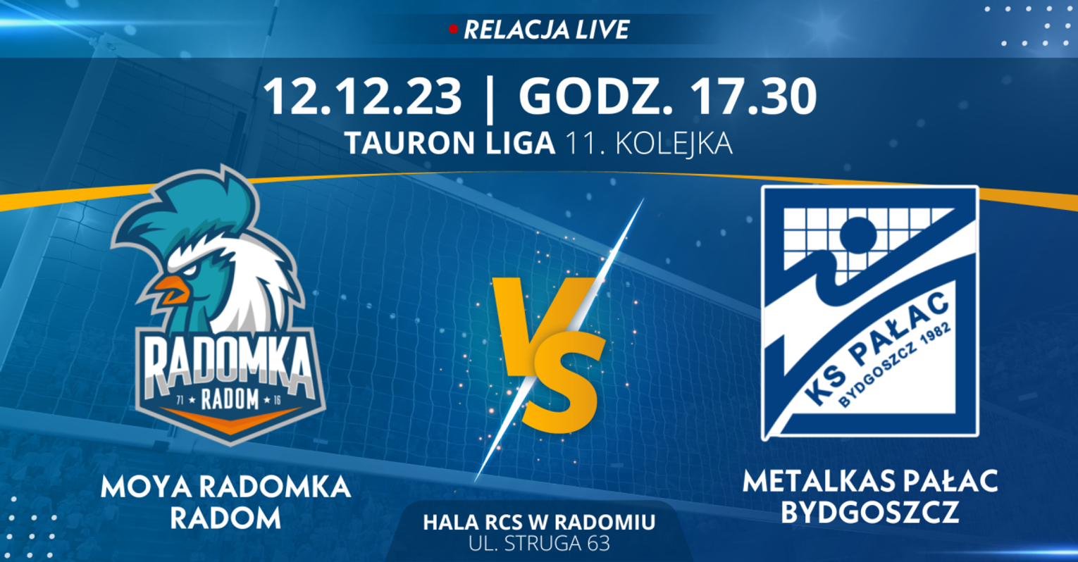 Moya Radomka Radom - Metalkas Pałac Bydgoszcz (relacja LIVE) Moya Radomka Radom - Metalkas Pałac Bydgoszcz (relacja LIVE)