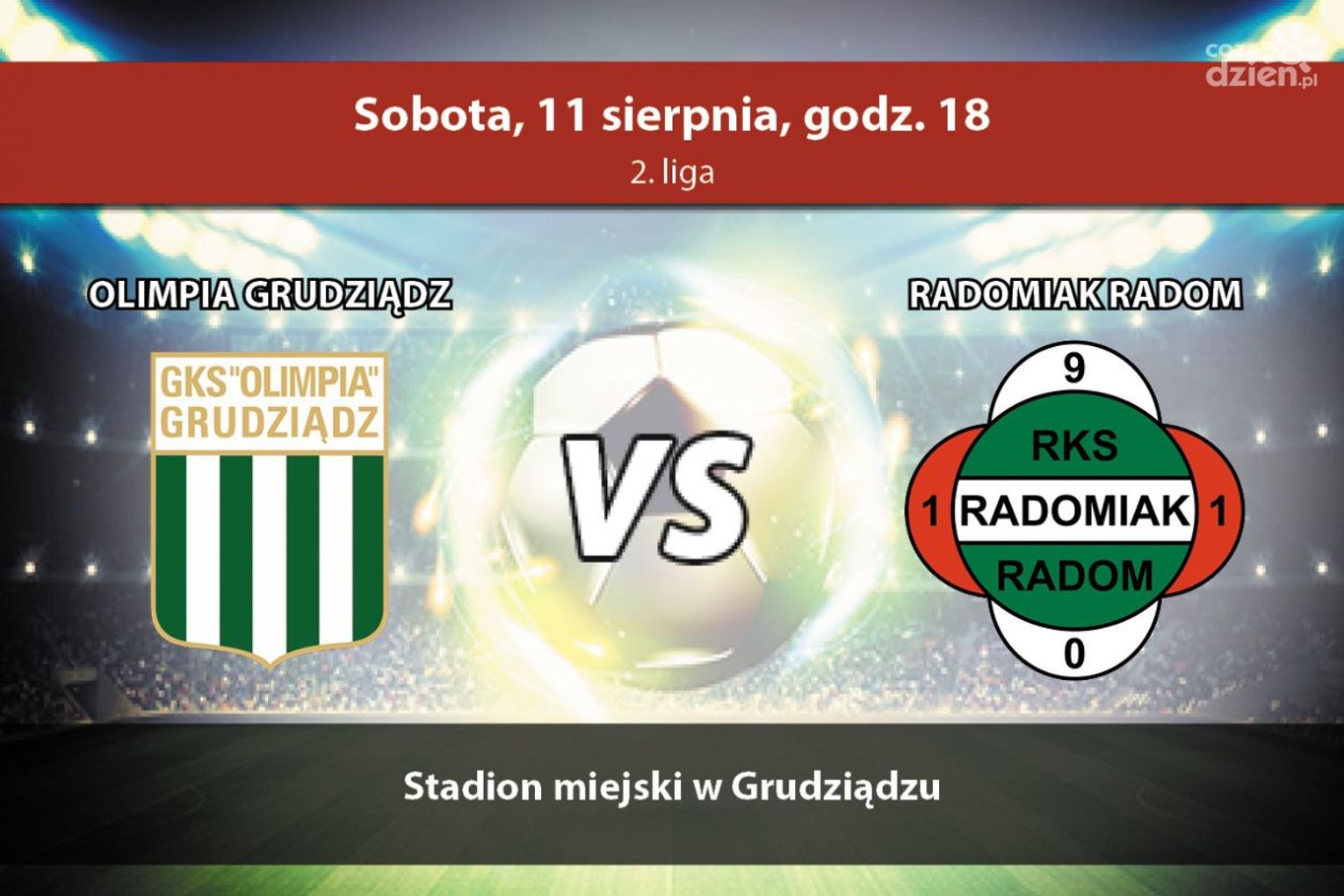 Olimpia Grudziądz - Radomiak Radom (relacja LIVE)