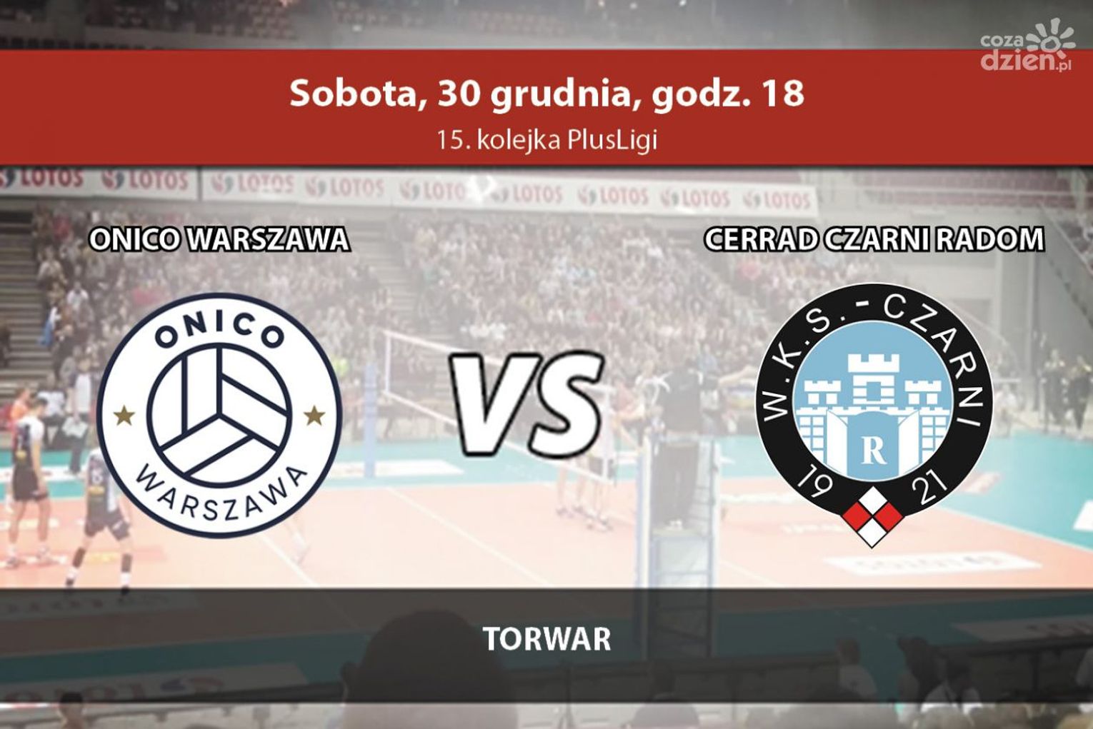 Onico Warszawa - Cerrad Czarni Radom 3:1 (zapis relacji LIVE)