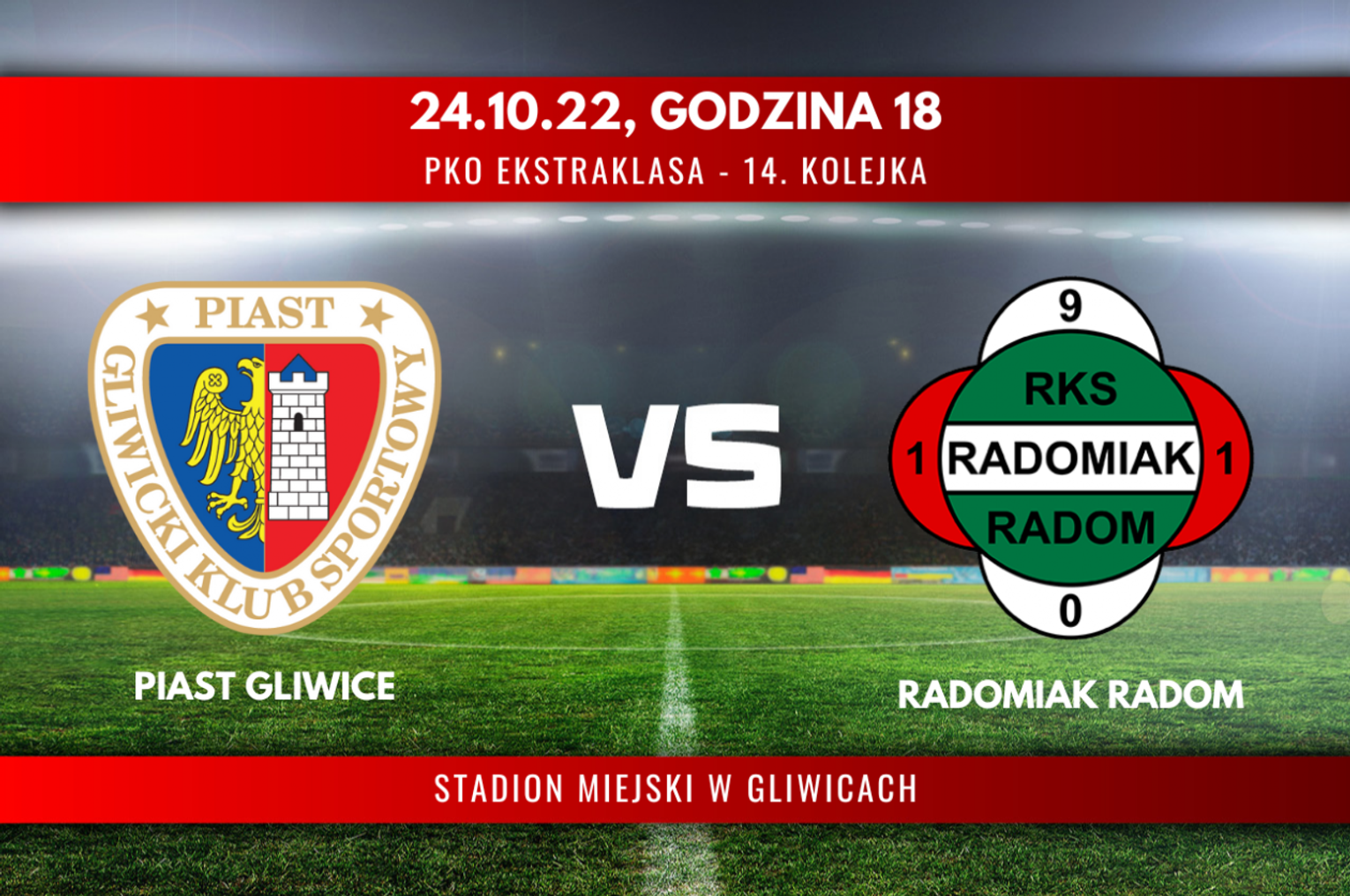 Piast Gliwice - Radomiak Radom (relacja LIVE)