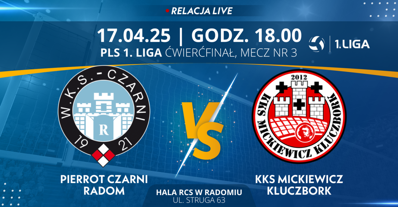 Pierrot Czarni Radom - KKS Mickiewicz Kluczbork (relacja LIVE) Pierrot Czarni Radom - KKS Mickiewicz Kluczbork (relacja LIVE)