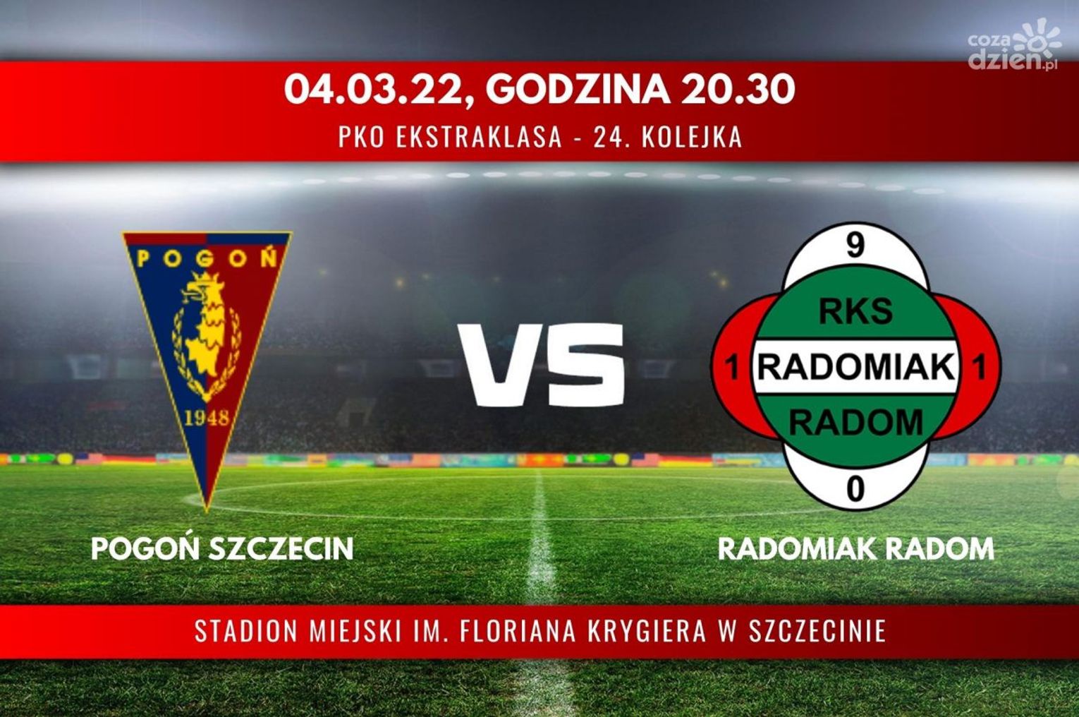 Pogoń Szczecin - Radomiak Radom (relacja LIVE)