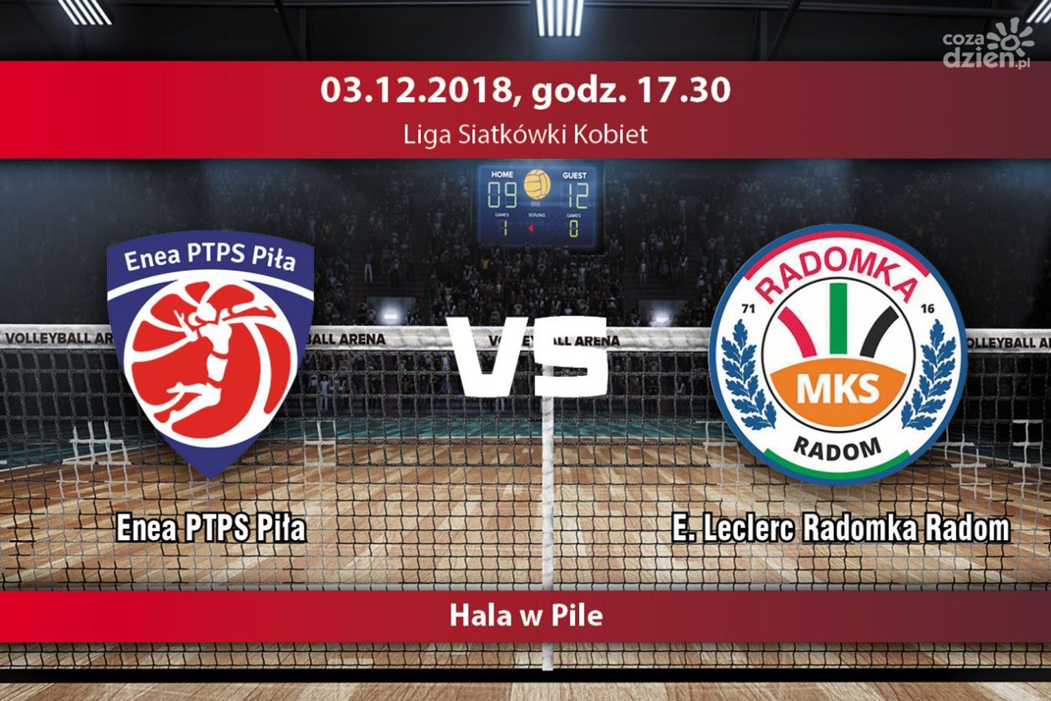PTPS Piła - E. Leclerc Radomka (relacja LIVE) PTPS Piła - E. Leclerc Radomka (relacja LIVE)