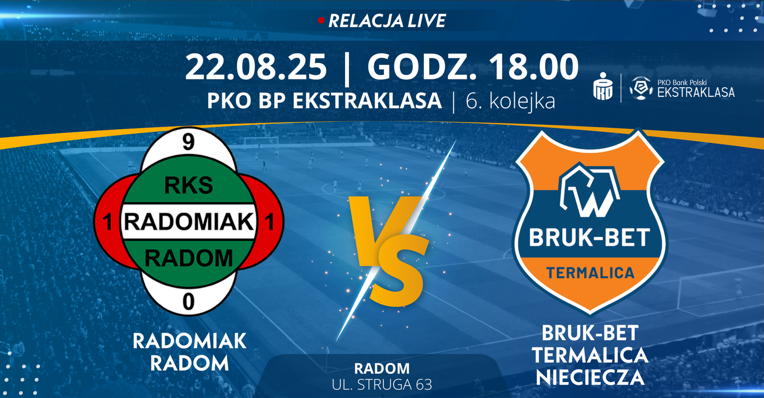 Radomiak Radom - Bruk-Bet Termalica Nieciecza (relacja LIVE)