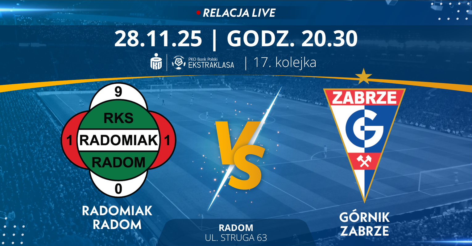 Radomiak Radom - Górnik Zabrze (relacja LIVE)