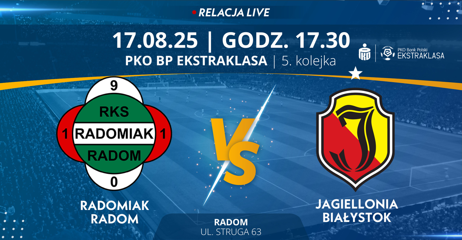 Radomiak Radom - Jagiellonia Białystok (relacja LIVE)
