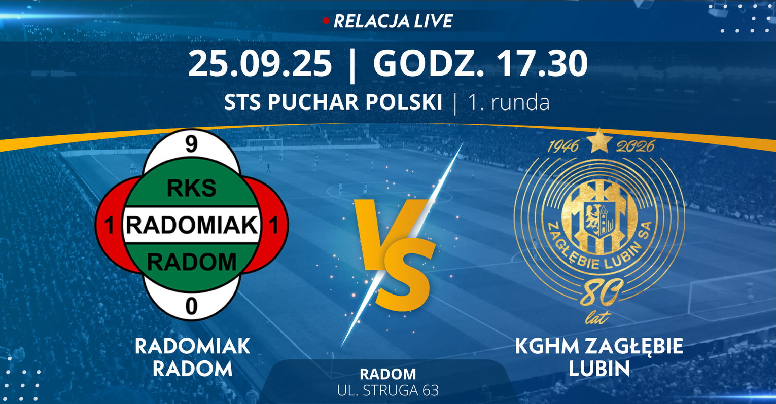 Radomiak Radom - KGHM Zagłębie Lubin (relacja LIVE)