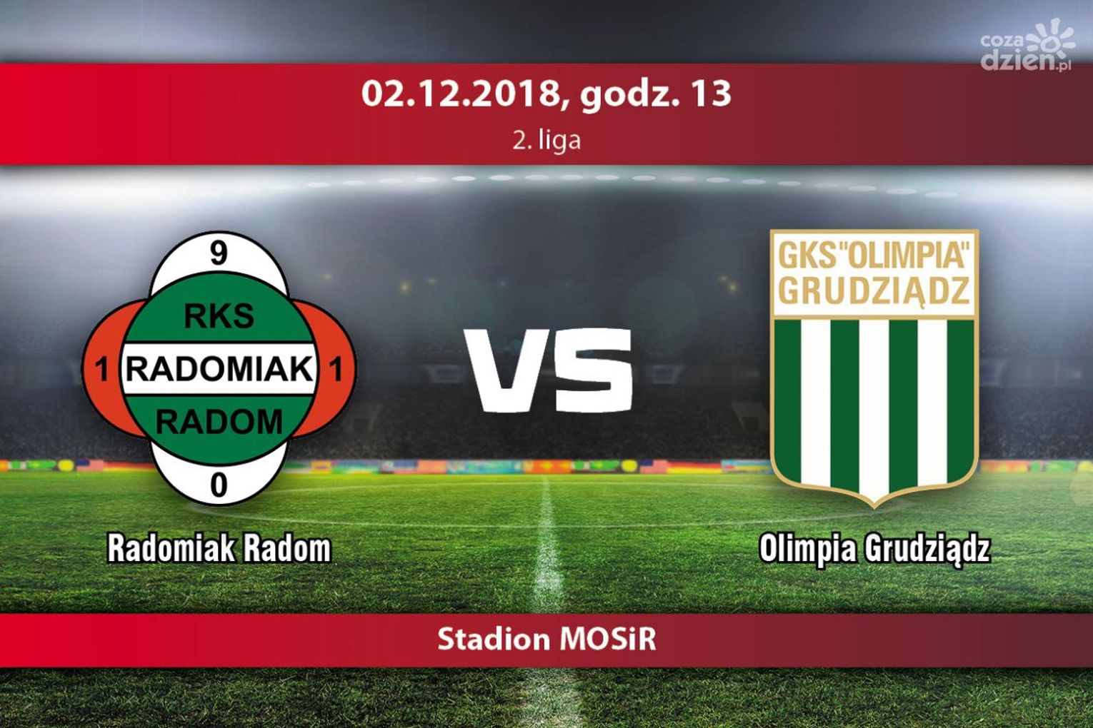 Radomiak Radom - Olimpia Grudziądz (relacja LIVE)