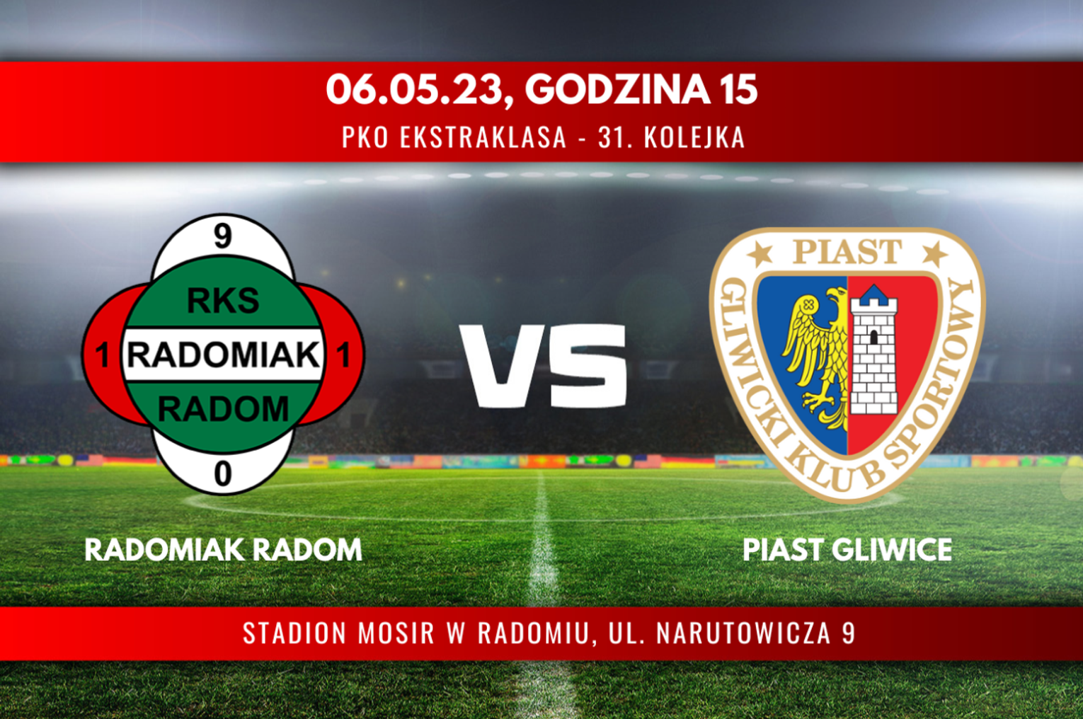 Radomiak Radom - Piast Gliwice (relacja LIVE) Radomiak Radom - Piast Gliwice (relacja LIVE)