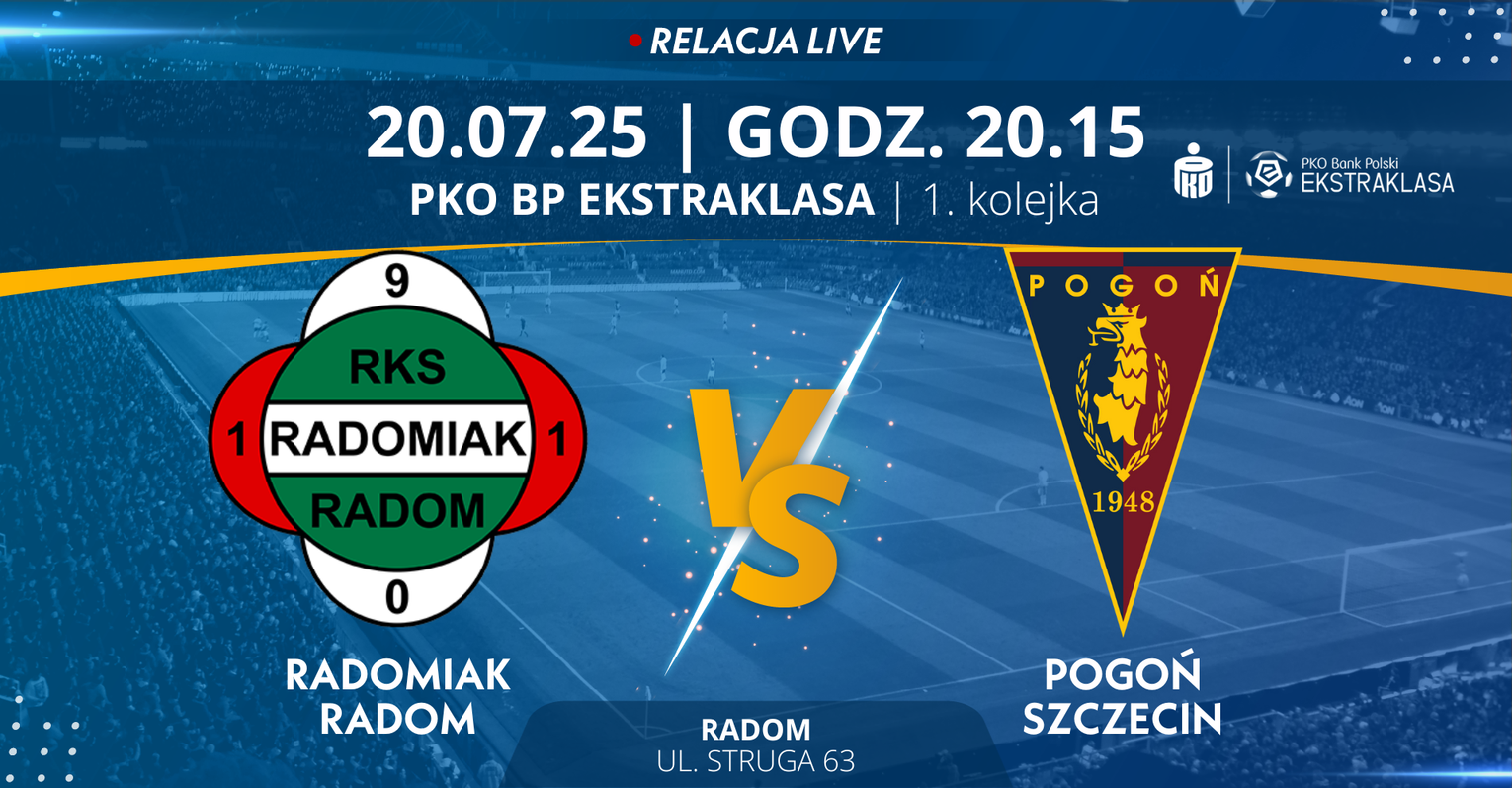 Radomiak Radom - Pogoń Szczecin (relacja LIVE)