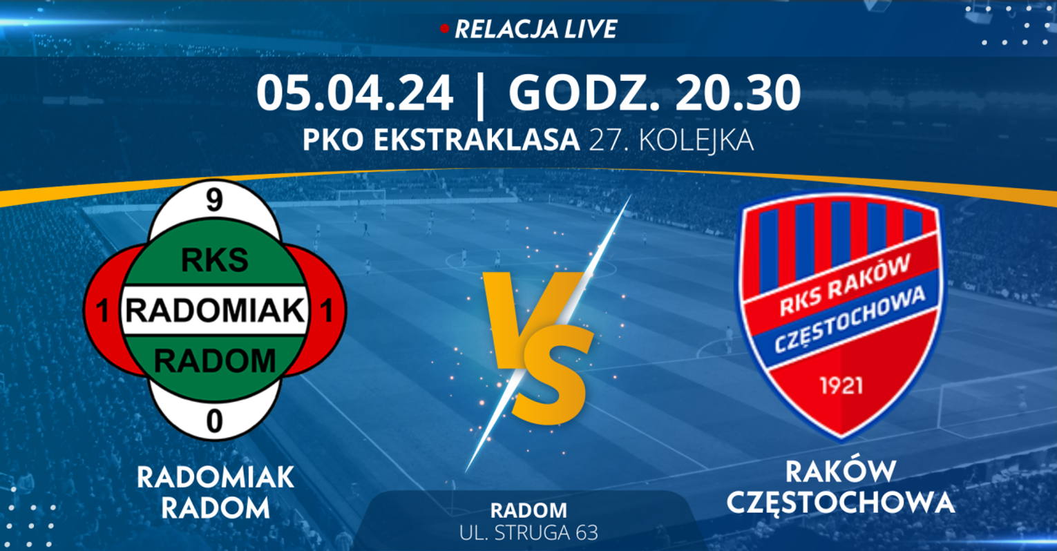Radomiak Radom - Raków Częstochowa (relacja LIVE)