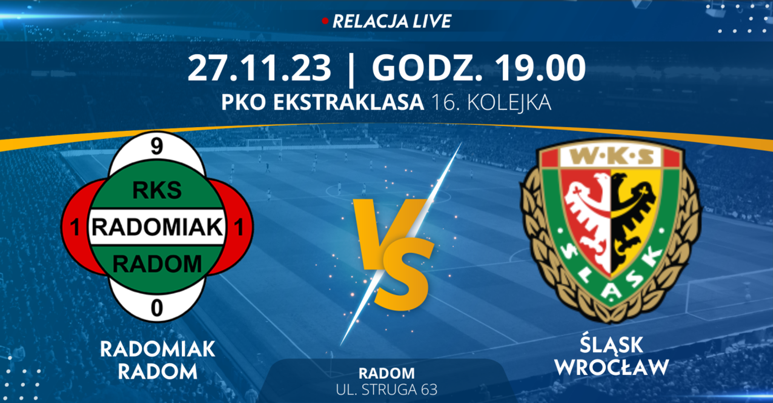Radomiak Radom - Śląsk Wrocław (relacja LIVE)